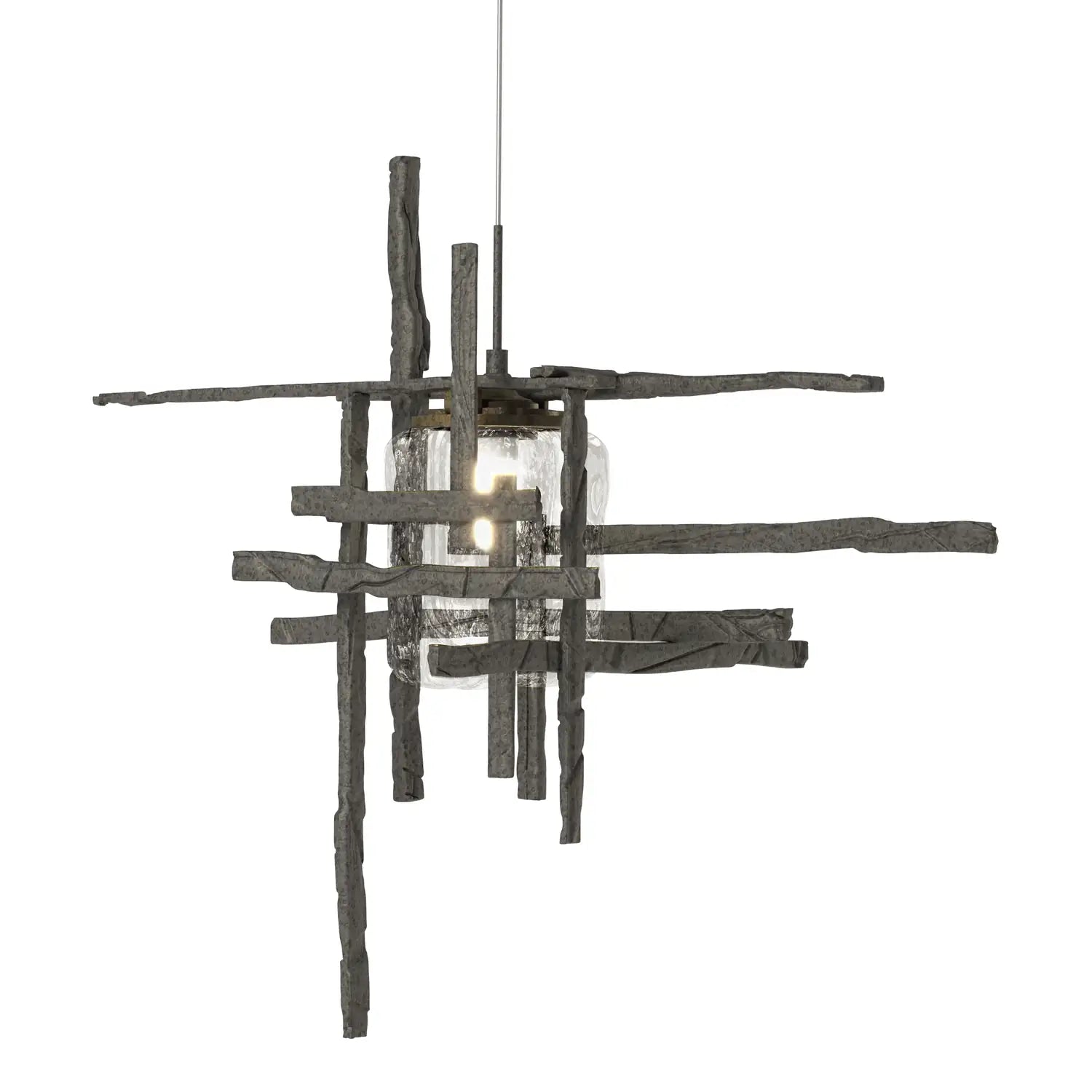 Hubbardton Forge, Tura Seeded Glass Low Voltage Pendant, PENDANT LIGHT