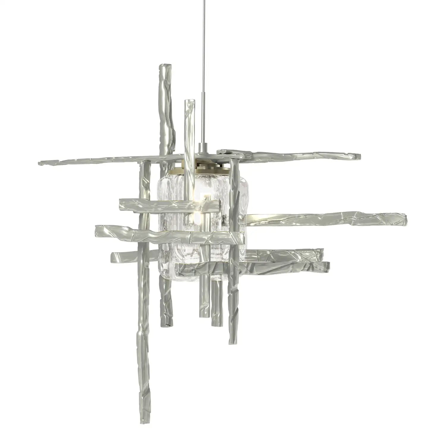 Hubbardton Forge, Tura Seeded Glass Low Voltage Pendant, PENDANT LIGHT