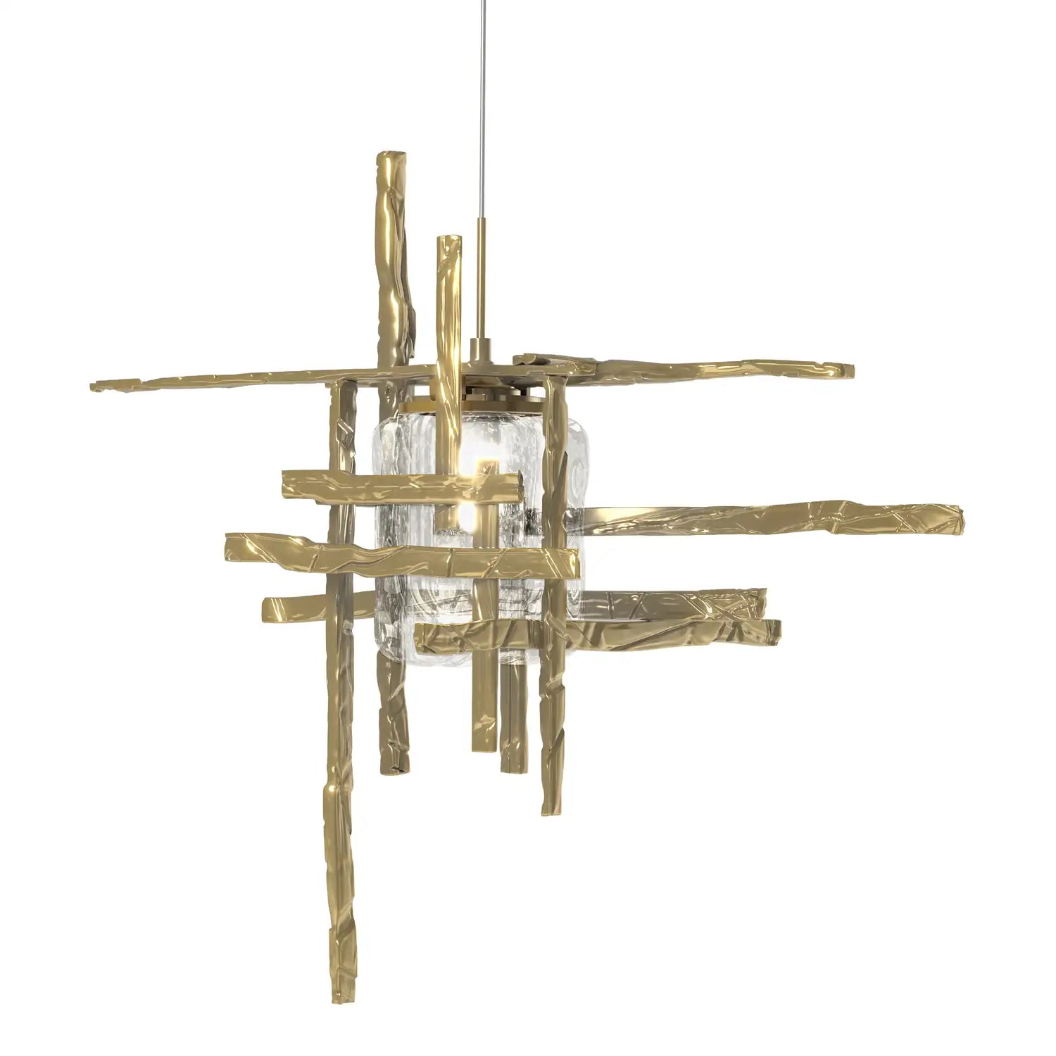 Hubbardton Forge, Tura Seeded Glass Low Voltage Pendant, PENDANT LIGHT