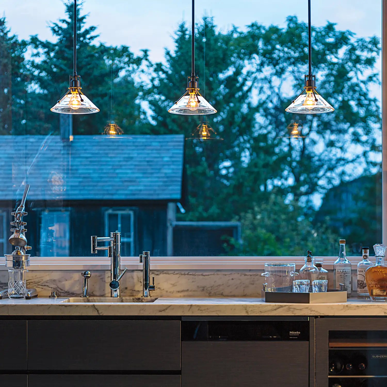 Hubbardton Forge, Henry Pendant, PENDANT LIGHT