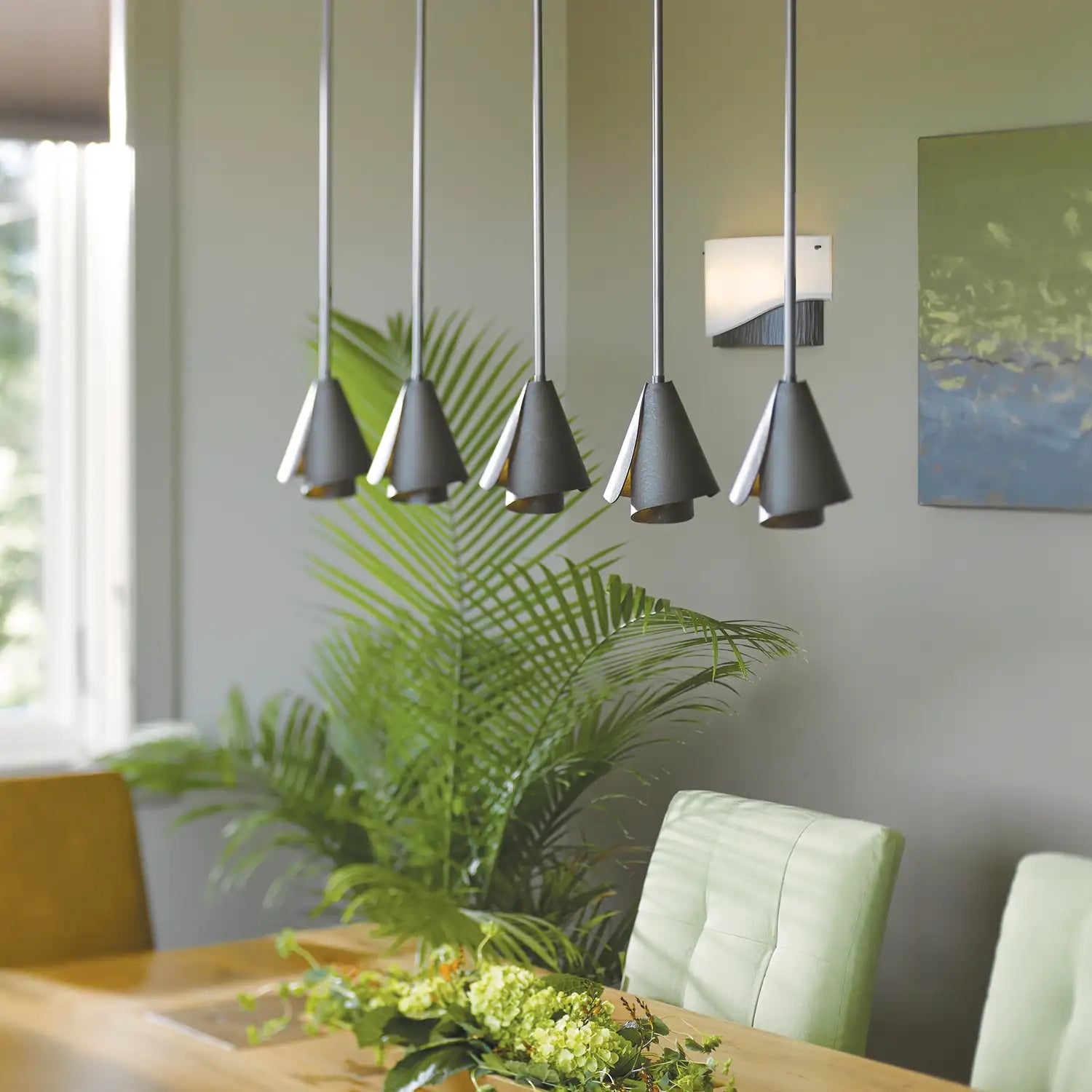 Hubbardton Forge, Mobius Steel Shade Pendant, PENDANT LIGHT