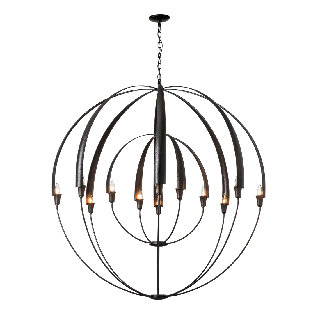 HUBBARDTON FORGE, DOUBLE CIRQUE SCALE CHANDELIER | 194248-1003, CHANDELIER LIGHT