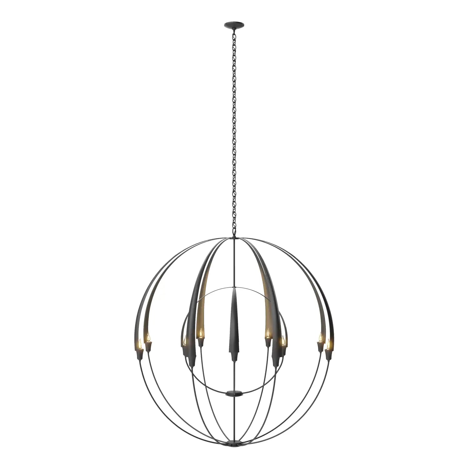 Hubbardton Forge, DOUBLE CIRQUE SCALE CHANDELIER | 194248-1005, CHANDELIER LIGHT