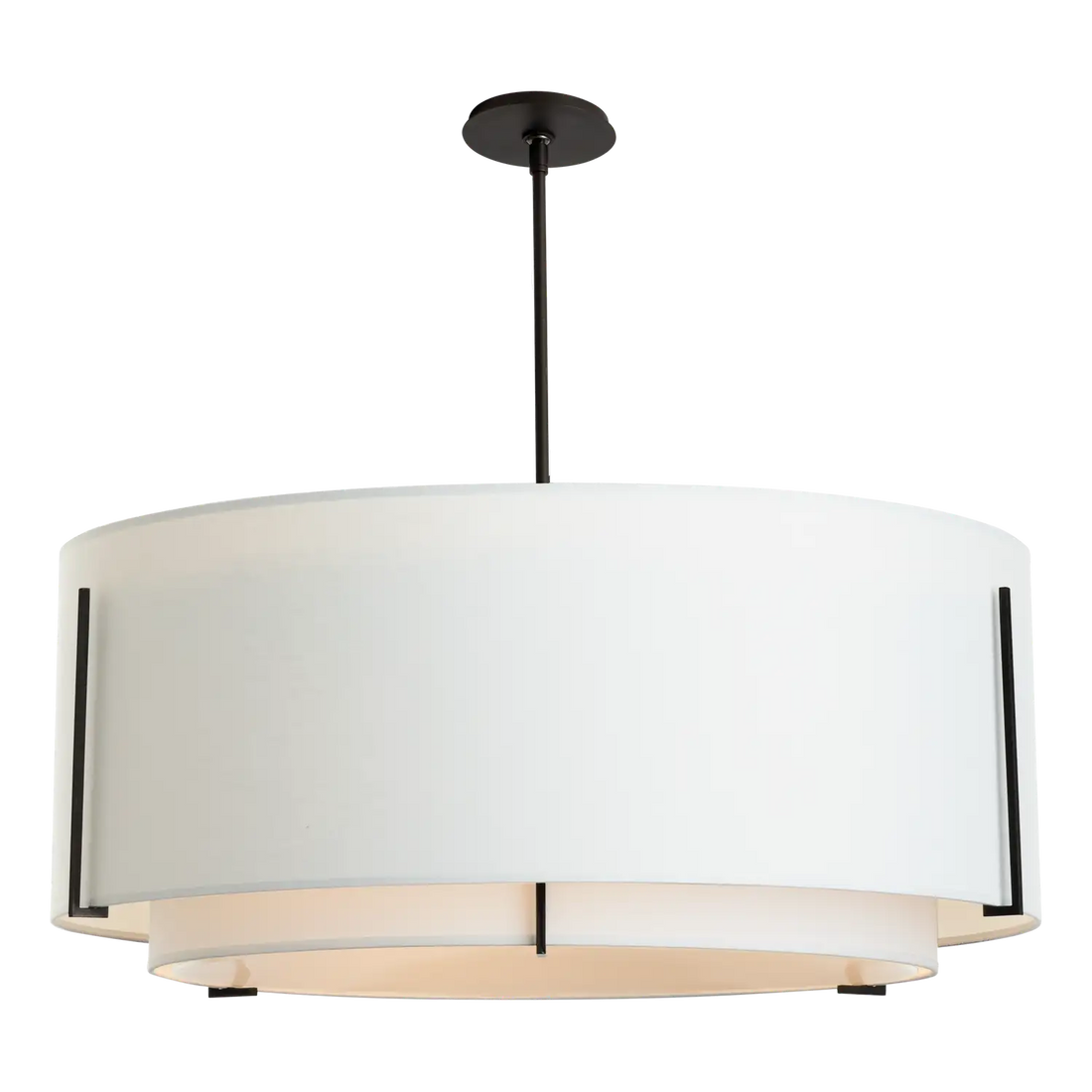 HUBBARDTON FORGE, EXOS DOUBLE SHADE SCALE PENDANT | 194642-2076, CHANDELIER LIGHT