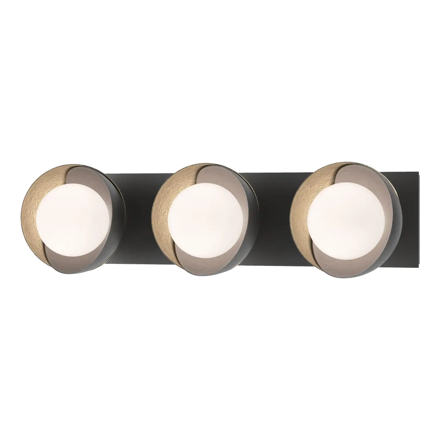 Hubbardton Forge, Brooklyn Straight Double Shade Bath Sconce, WALL SCONCES