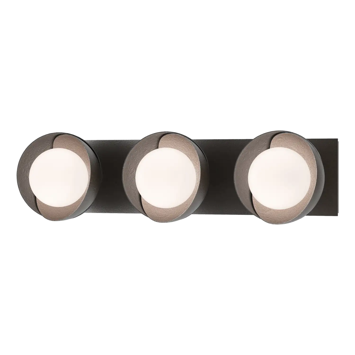 Hubbardton Forge, Brooklyn Straight Double Shade Bath Sconce, WALL SCONCES