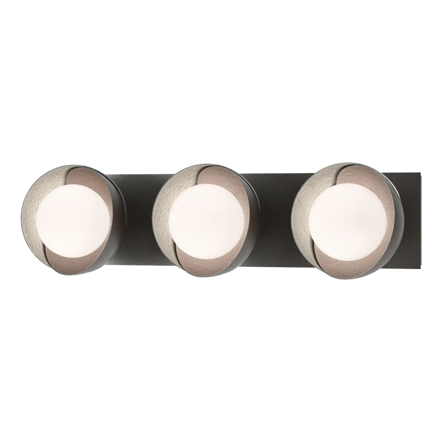 Hubbardton Forge, Brooklyn Straight Double Shade Bath Sconce, WALL SCONCES