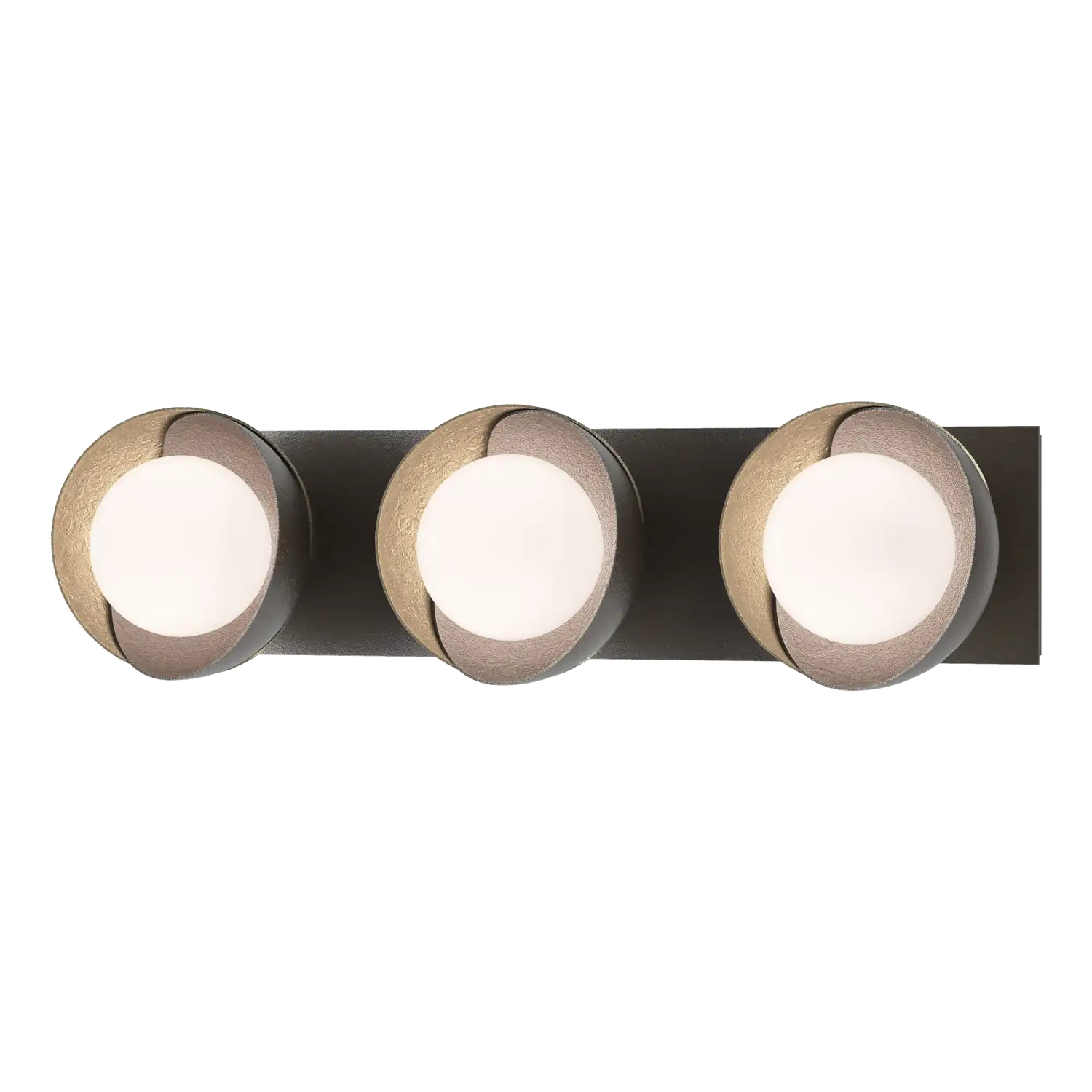 Hubbardton Forge, Brooklyn Straight Double Shade Bath Sconce, WALL SCONCES