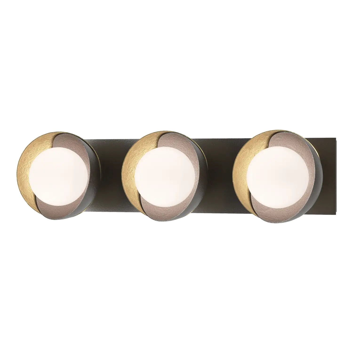 Hubbardton Forge, Brooklyn Straight Double Shade Bath Sconce, WALL SCONCES