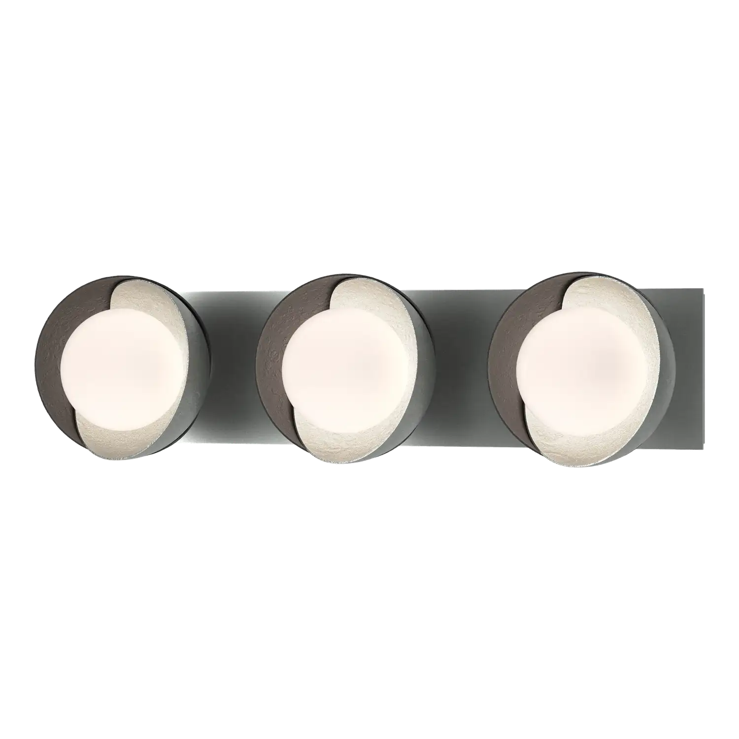 Hubbardton Forge, Brooklyn Straight Double Shade Bath Sconce, WALL SCONCES