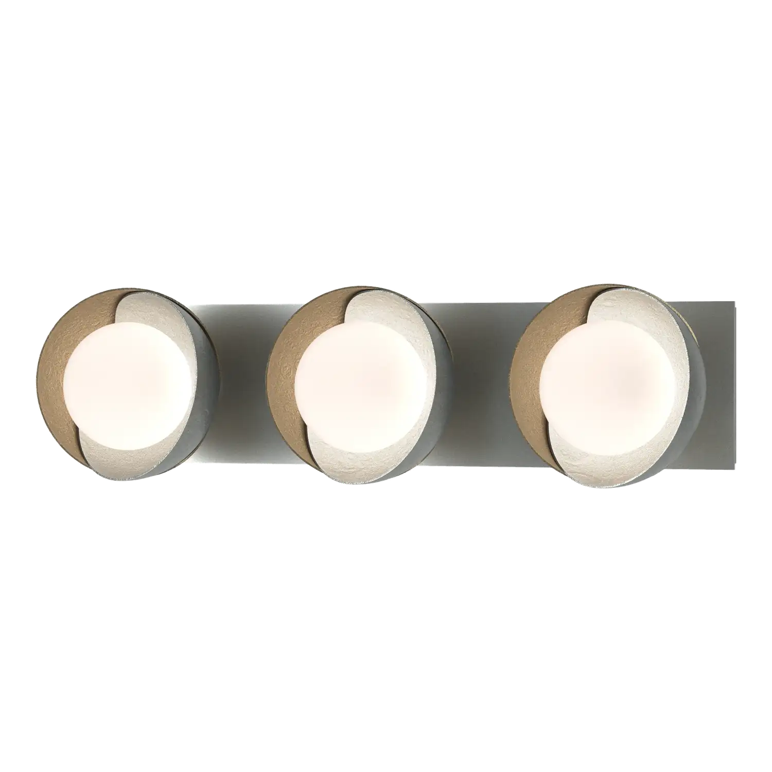 Hubbardton Forge, Brooklyn Straight Double Shade Bath Sconce, WALL SCONCES