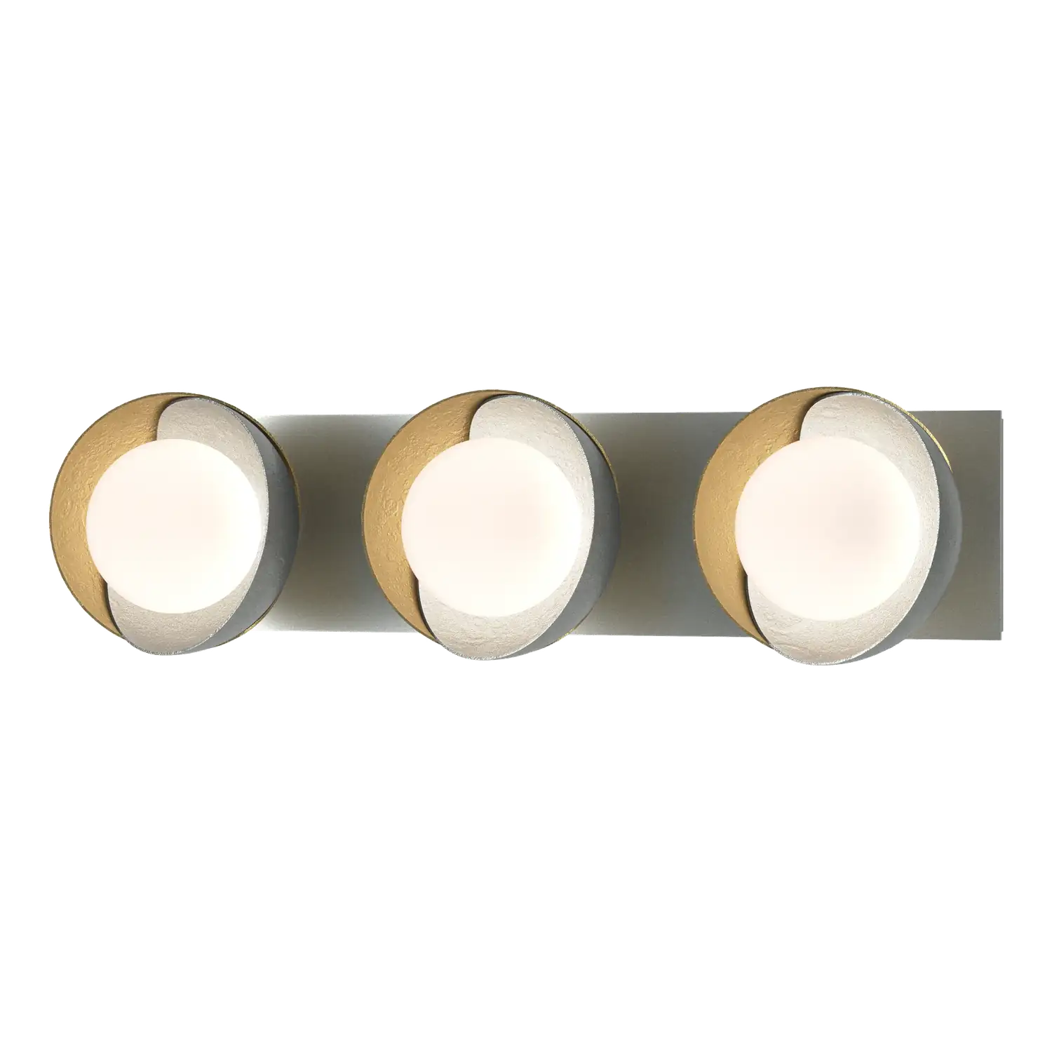 Hubbardton Forge, Brooklyn Straight Double Shade Bath Sconce, WALL SCONCES
