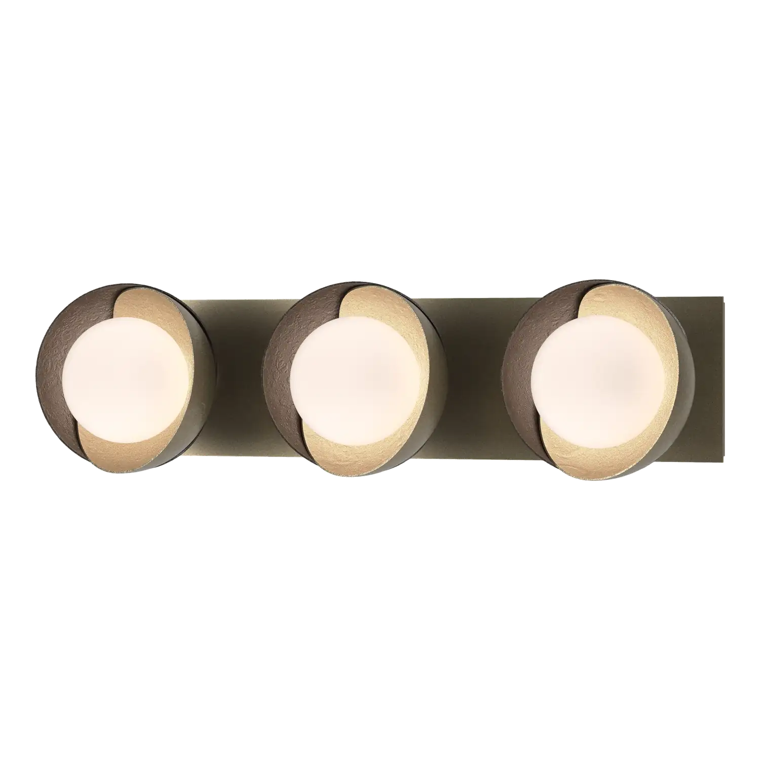 Hubbardton Forge, Brooklyn Straight Double Shade Bath Sconce, WALL SCONCES