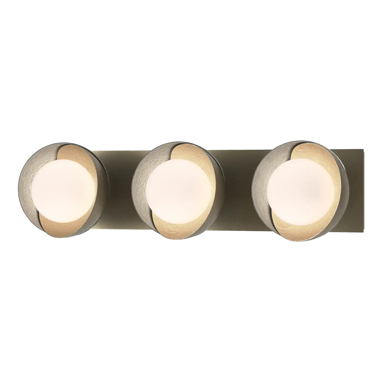 Hubbardton Forge, Brooklyn Straight Double Shade Bath Sconce, WALL SCONCES