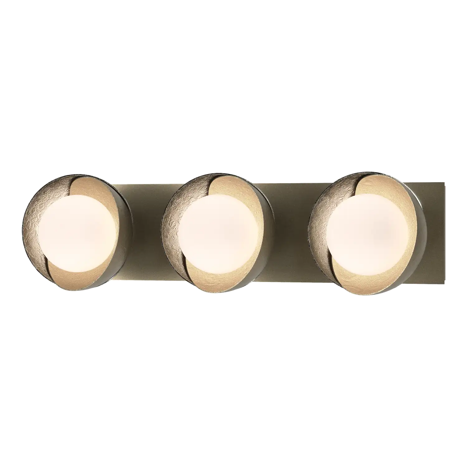 Hubbardton Forge, Brooklyn Straight Double Shade Bath Sconce, WALL SCONCES