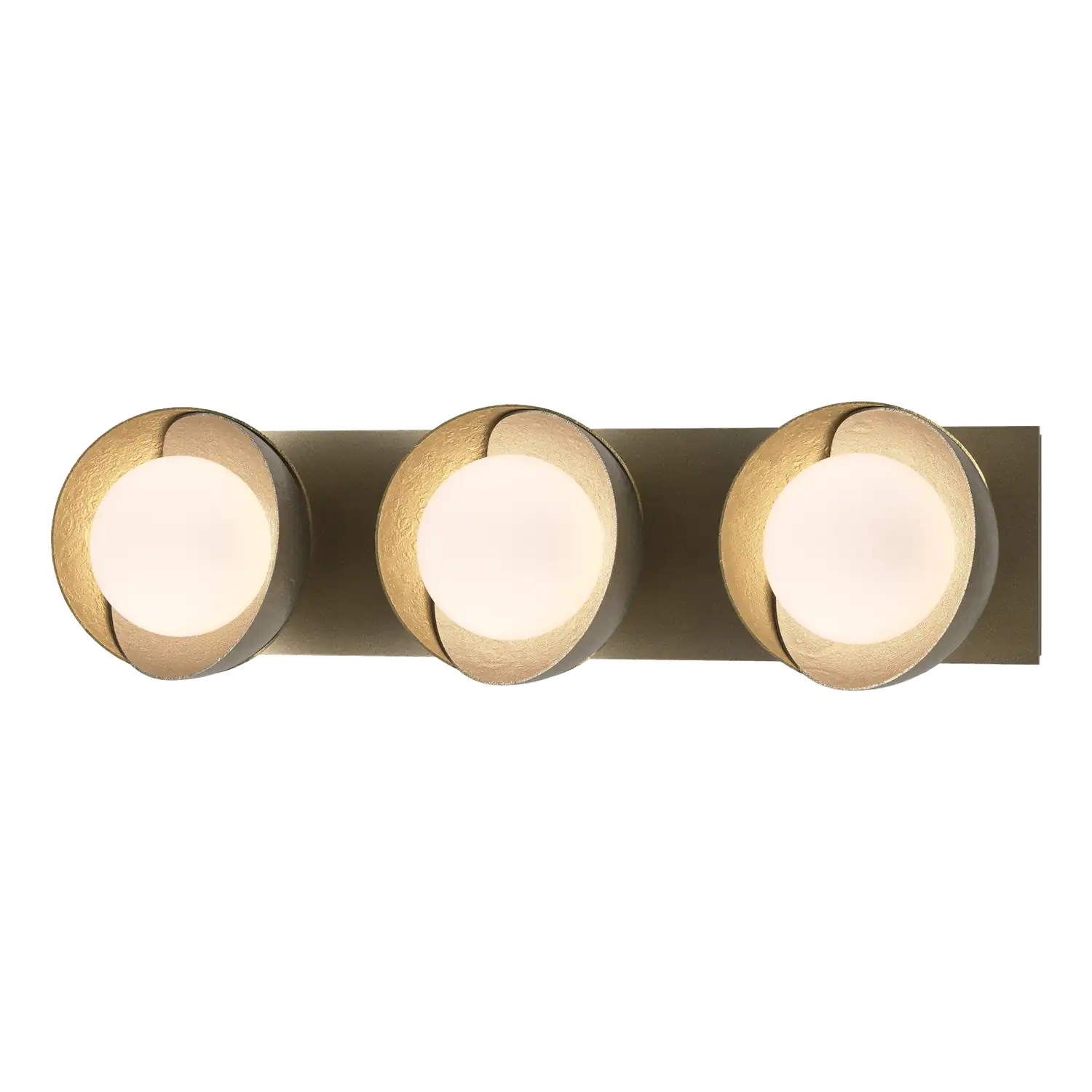 Hubbardton Forge, Brooklyn Straight Double Shade Bath Sconce, WALL SCONCES