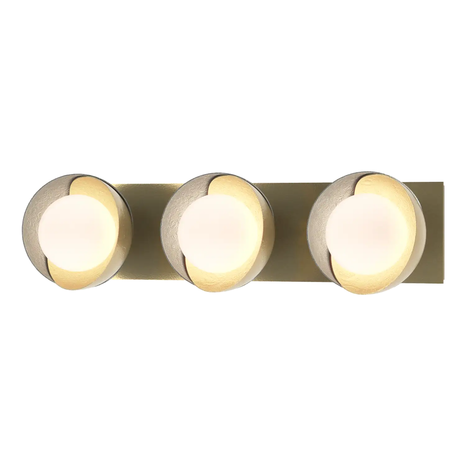 Hubbardton Forge, Brooklyn Straight Double Shade Bath Sconce, WALL SCONCES