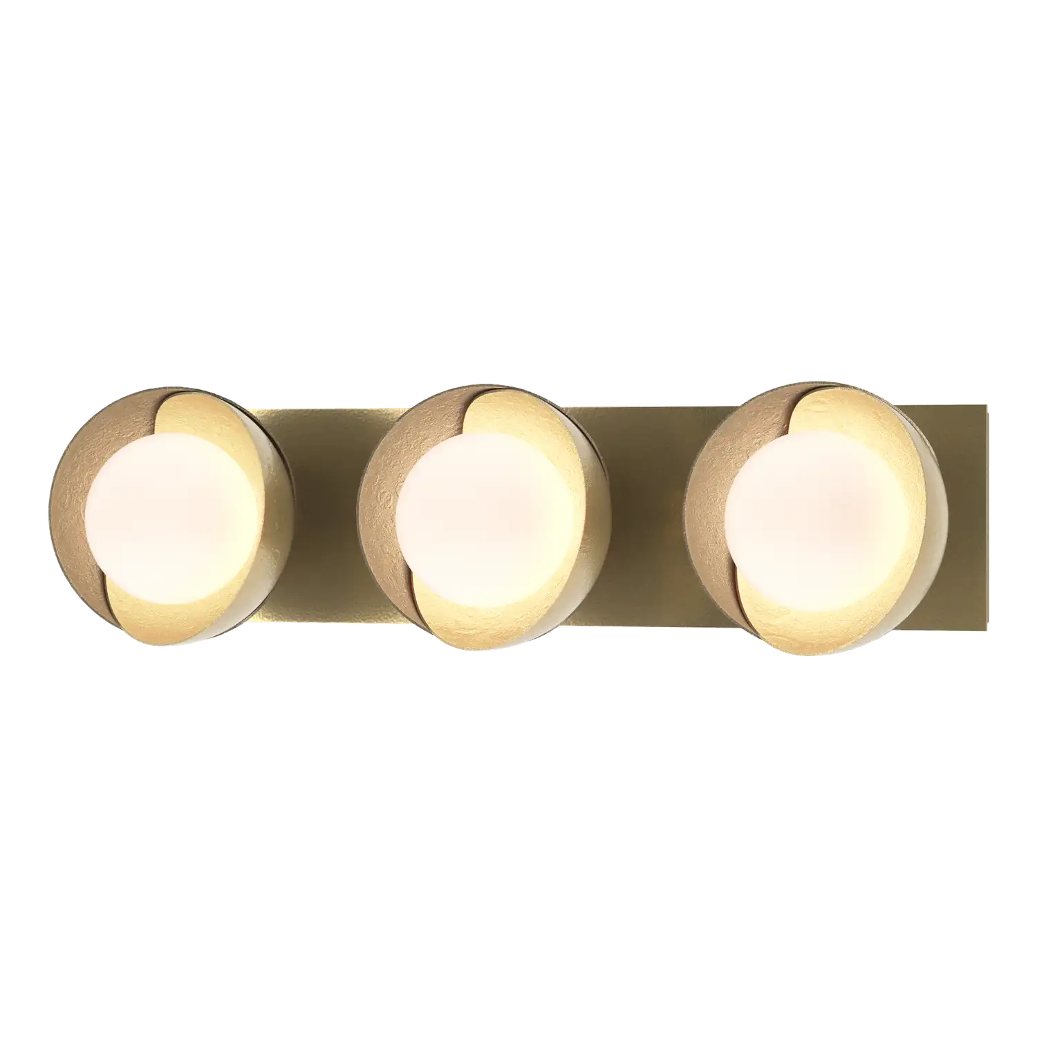 Hubbardton Forge, Brooklyn Straight Double Shade Bath Sconce, WALL SCONCES