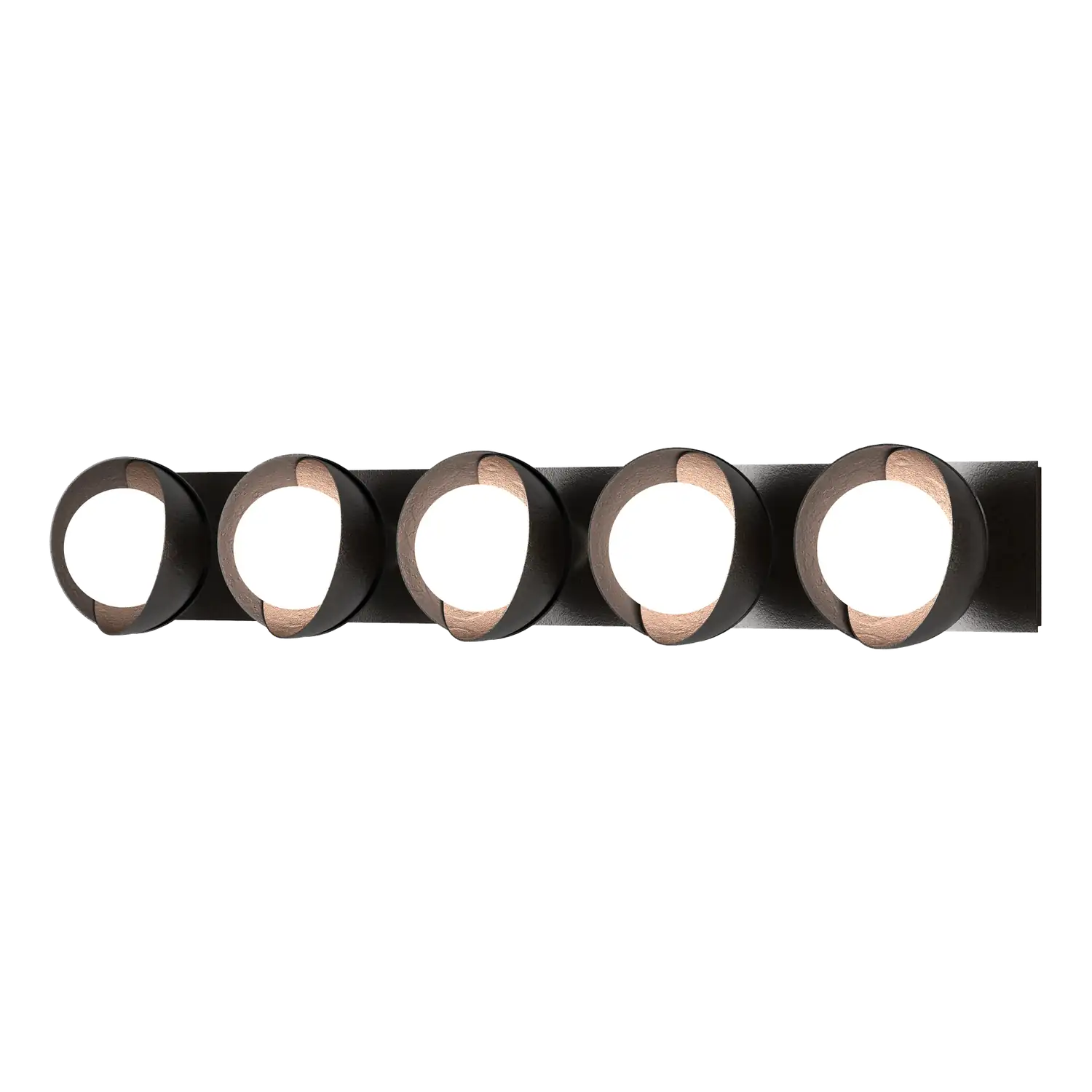 Hubbardton Forge, Brooklyn Straight Double Shade Bath Sconce, WALL SCONCES