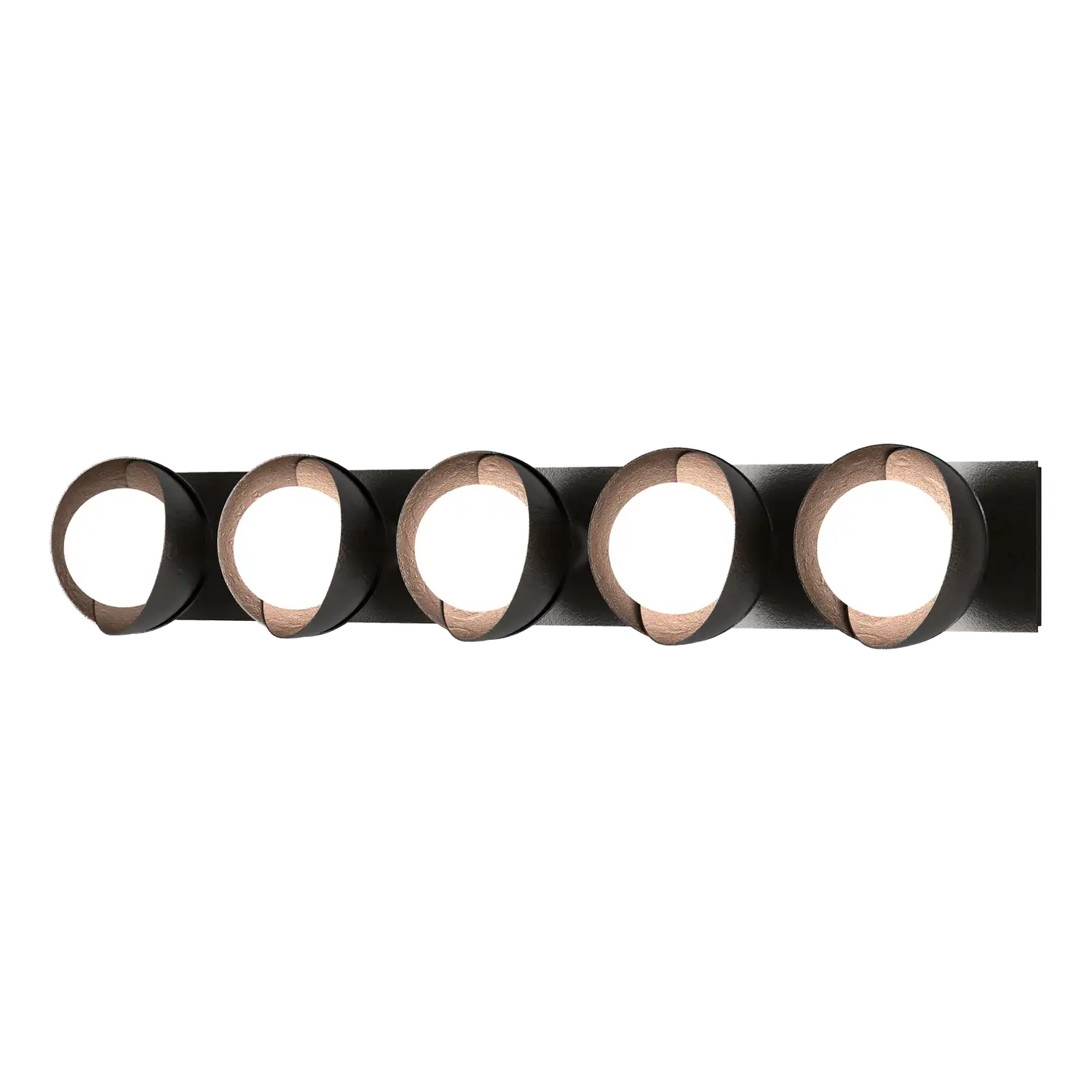 Hubbardton Forge, Brooklyn Straight Double Shade Bath Sconce, WALL SCONCES