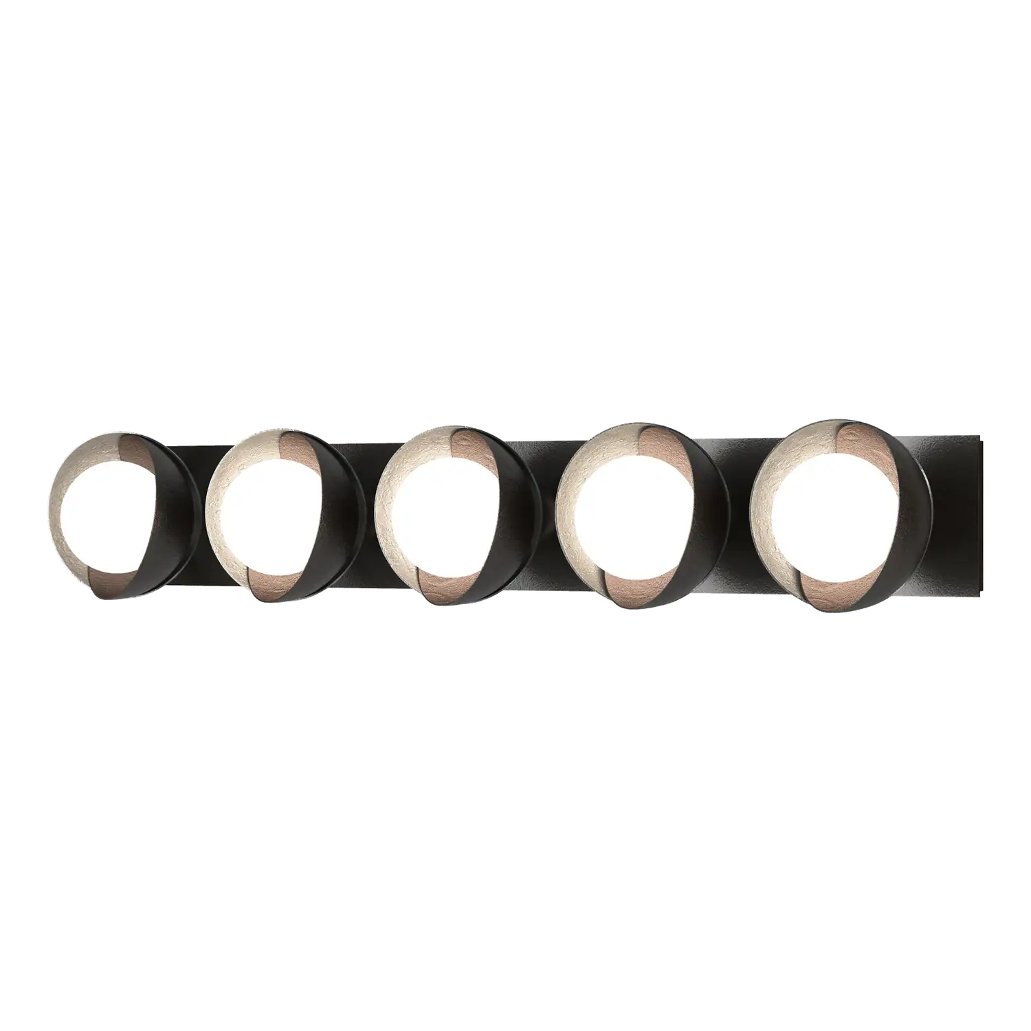 Hubbardton Forge, Brooklyn Straight Double Shade Bath Sconce, WALL SCONCES