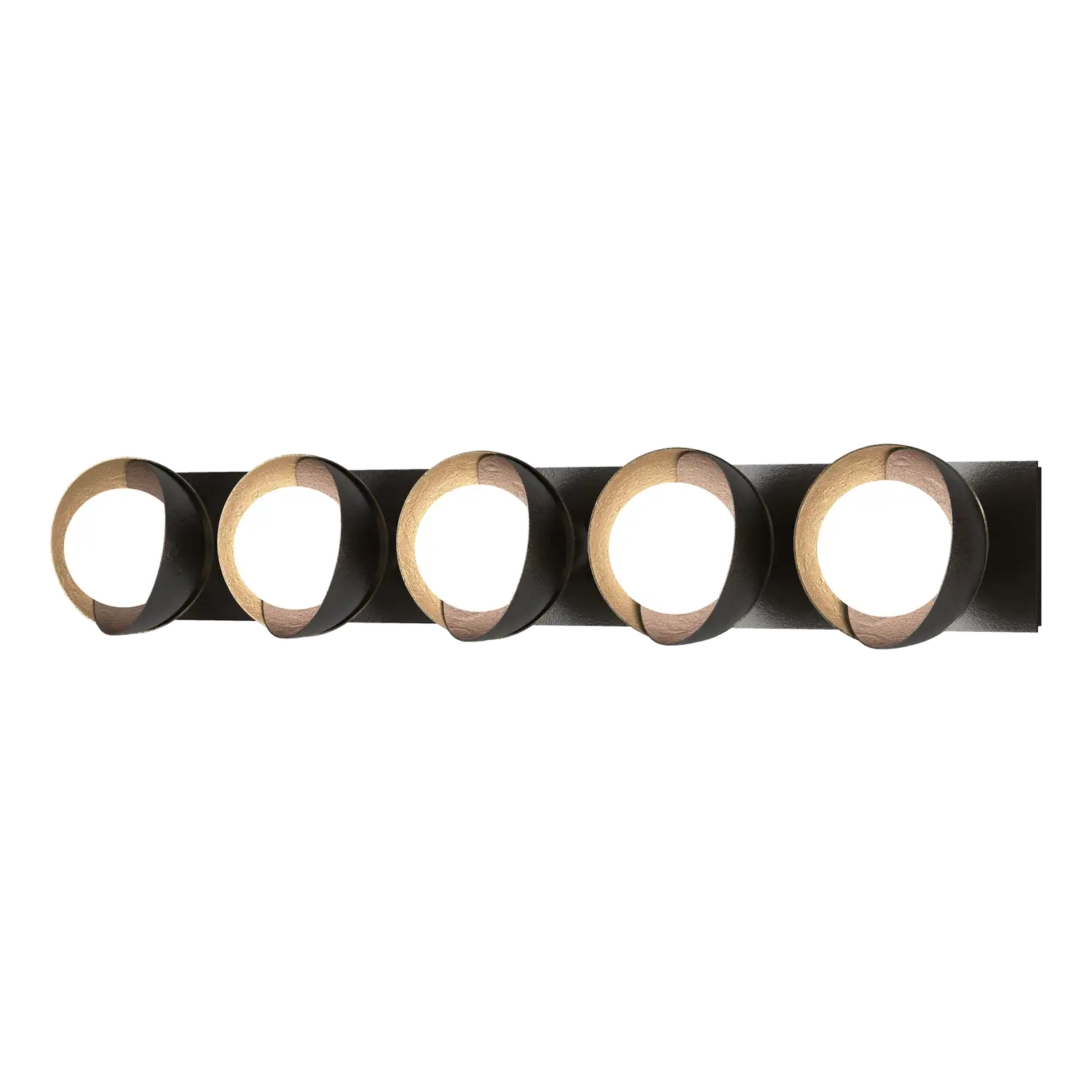 Hubbardton Forge, Brooklyn Straight Double Shade Bath Sconce, WALL SCONCES