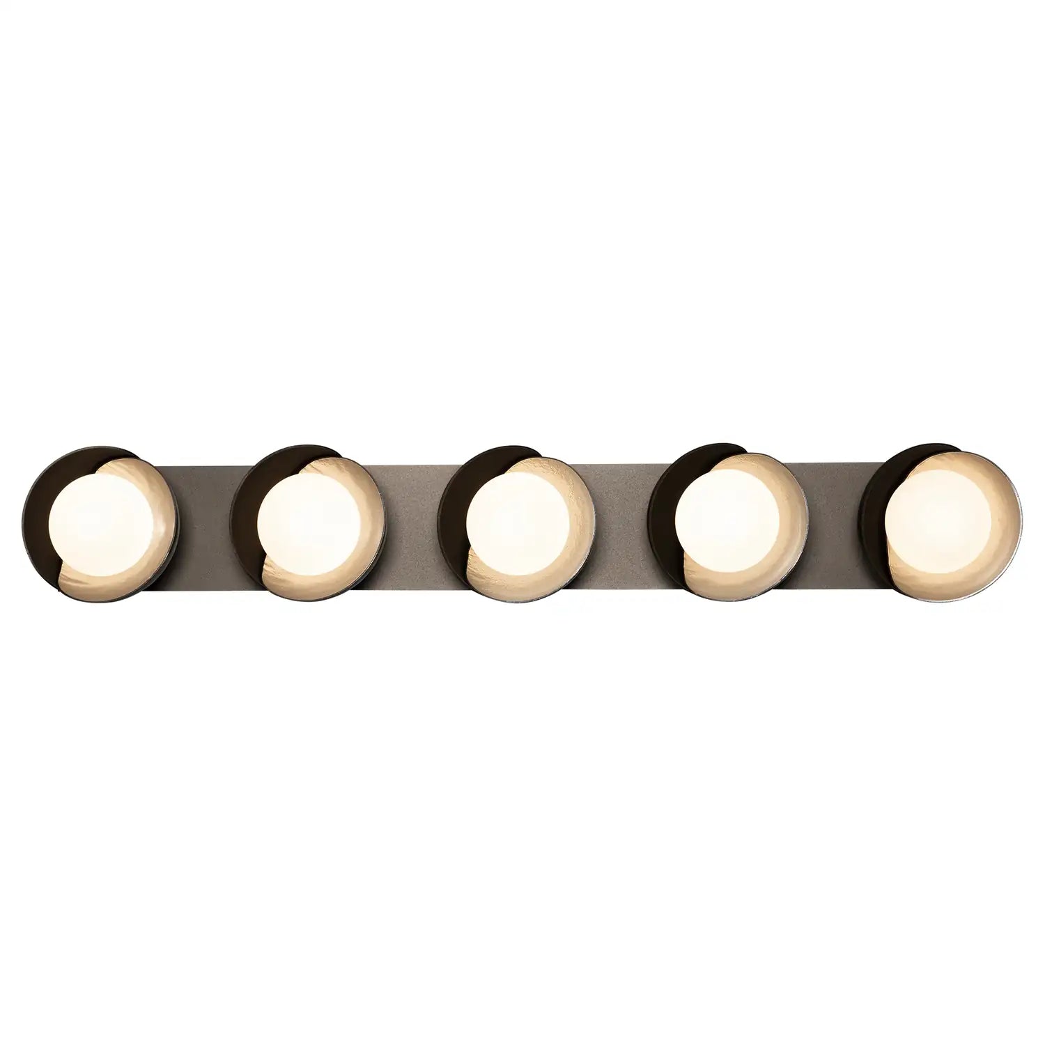 Hubbardton Forge, Brooklyn Straight Double Shade Bath Sconce, WALL SCONCES