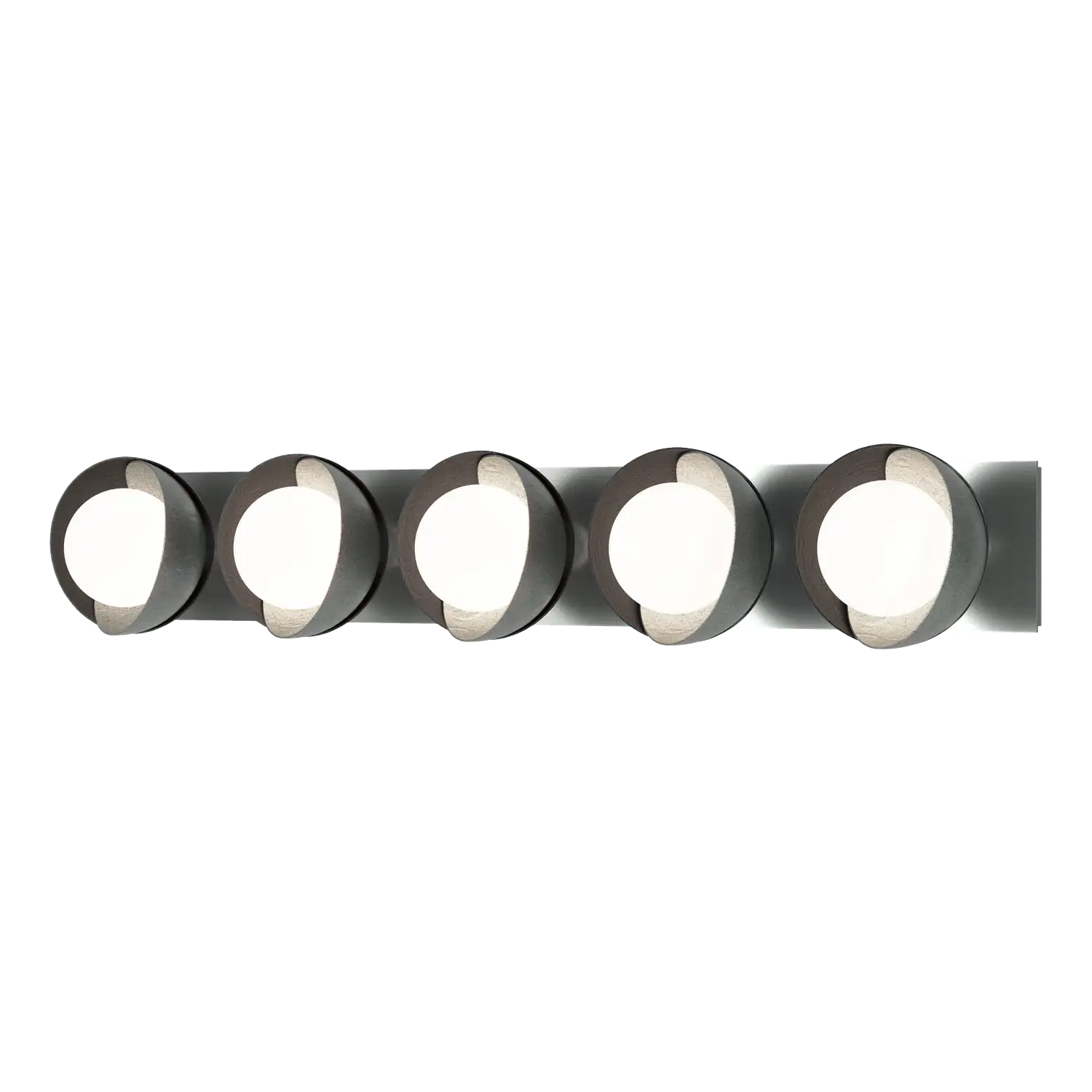 Hubbardton Forge, Brooklyn Straight Double Shade Bath Sconce, WALL SCONCES