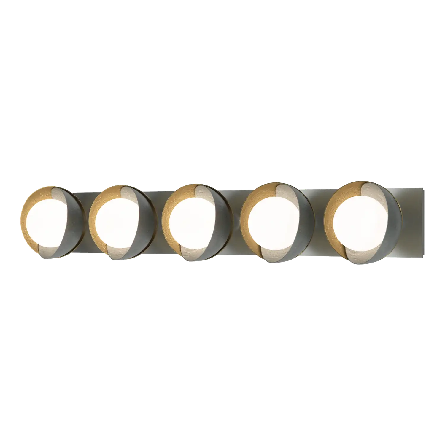 Hubbardton Forge, Brooklyn Straight Double Shade Bath Sconce, WALL SCONCES