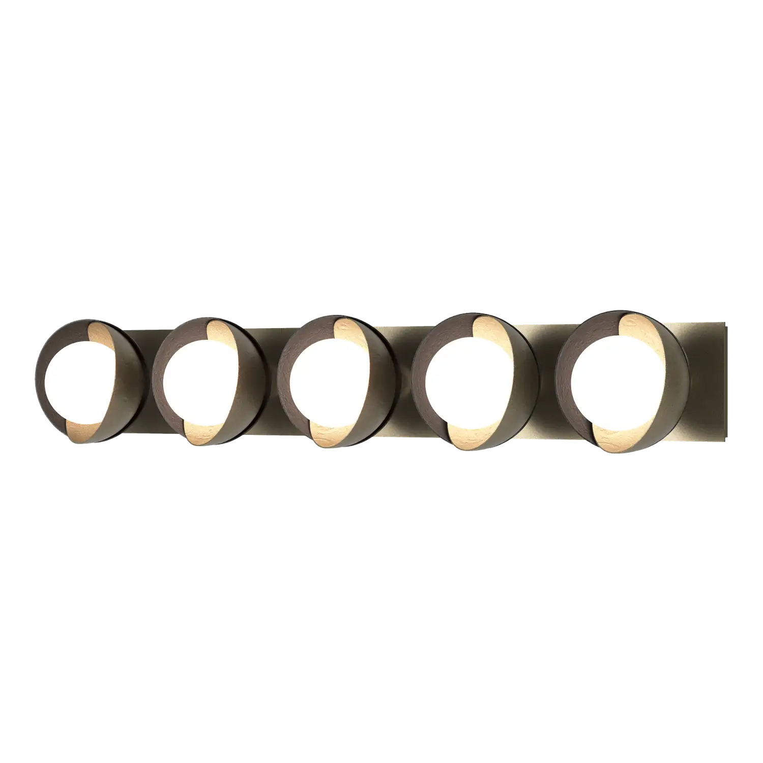 Hubbardton Forge, Brooklyn Straight Double Shade Bath Sconce, WALL SCONCES