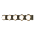 Hubbardton Forge, Brooklyn Straight Double Shade Bath Sconce, WALL SCONCES
