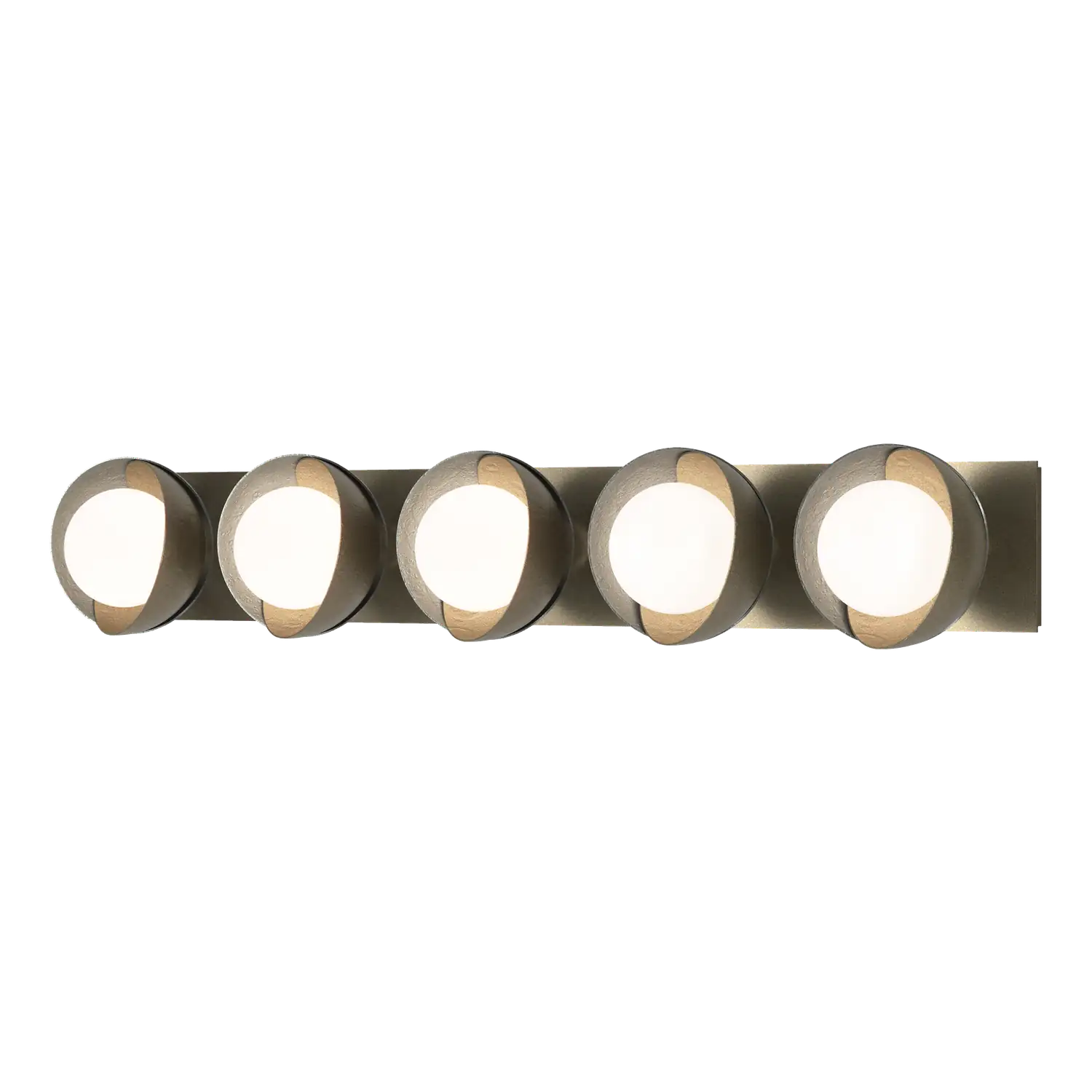 Hubbardton Forge, Brooklyn Straight Double Shade Bath Sconce, WALL SCONCES