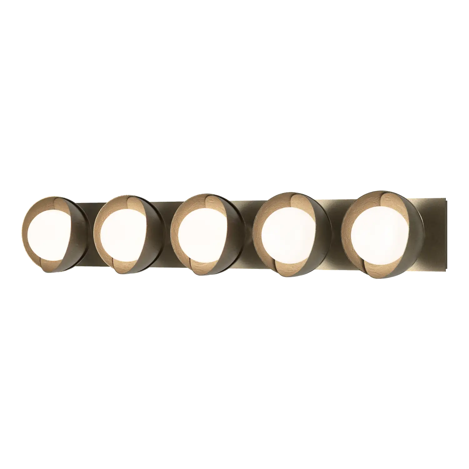 Hubbardton Forge, Brooklyn Straight Double Shade Bath Sconce, WALL SCONCES