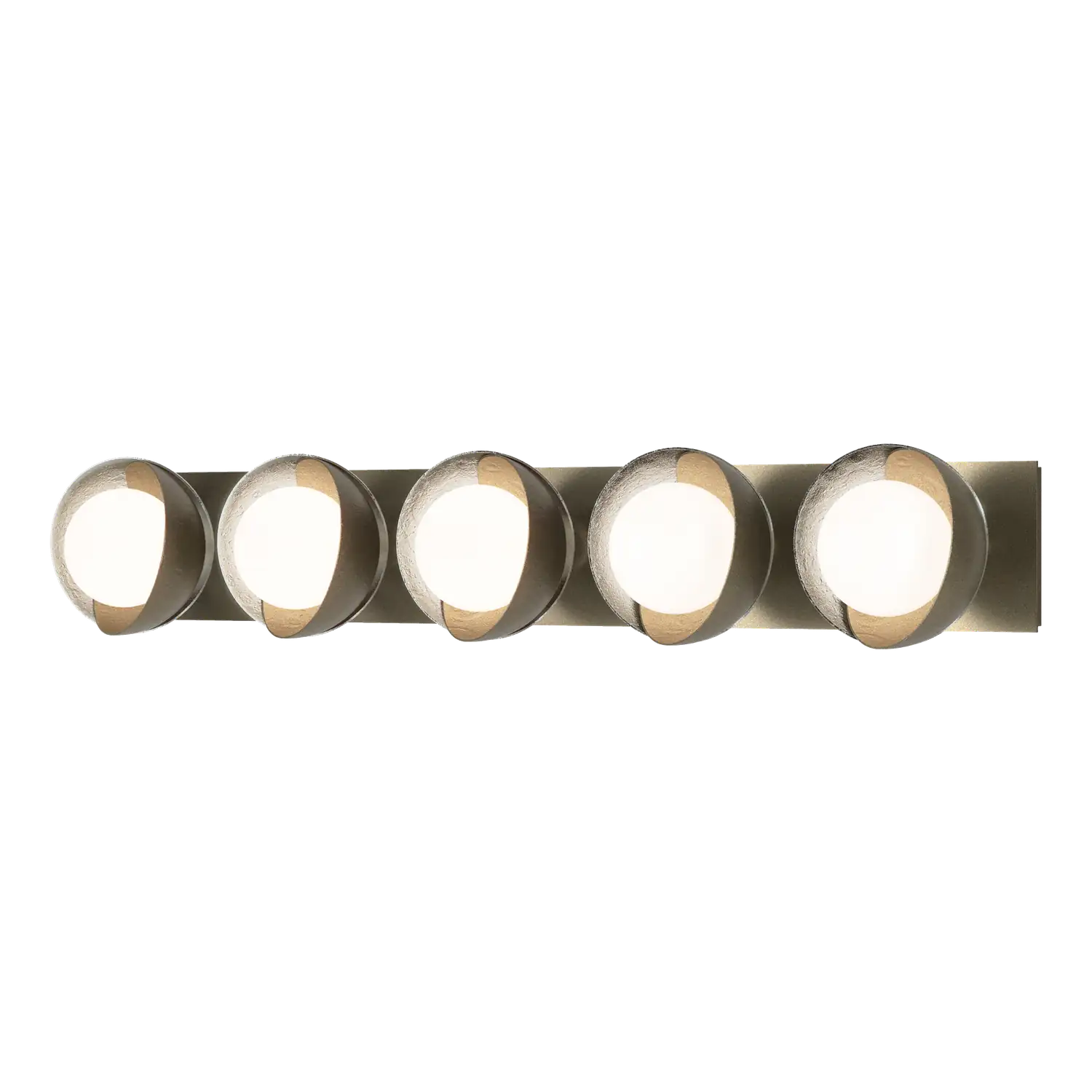 Hubbardton Forge, Brooklyn Straight Double Shade Bath Sconce, WALL SCONCES