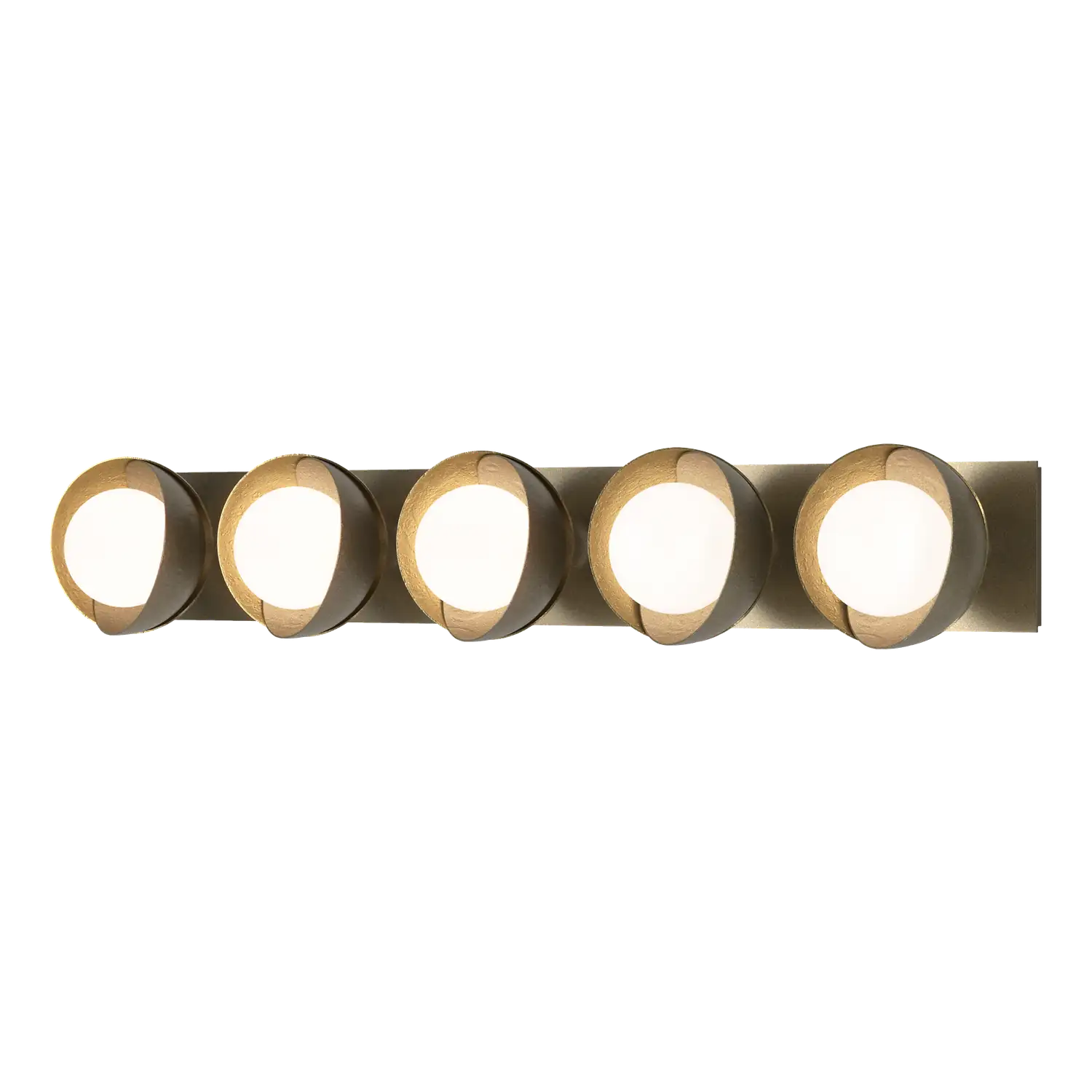Hubbardton Forge, Brooklyn Straight Double Shade Bath Sconce, WALL SCONCES