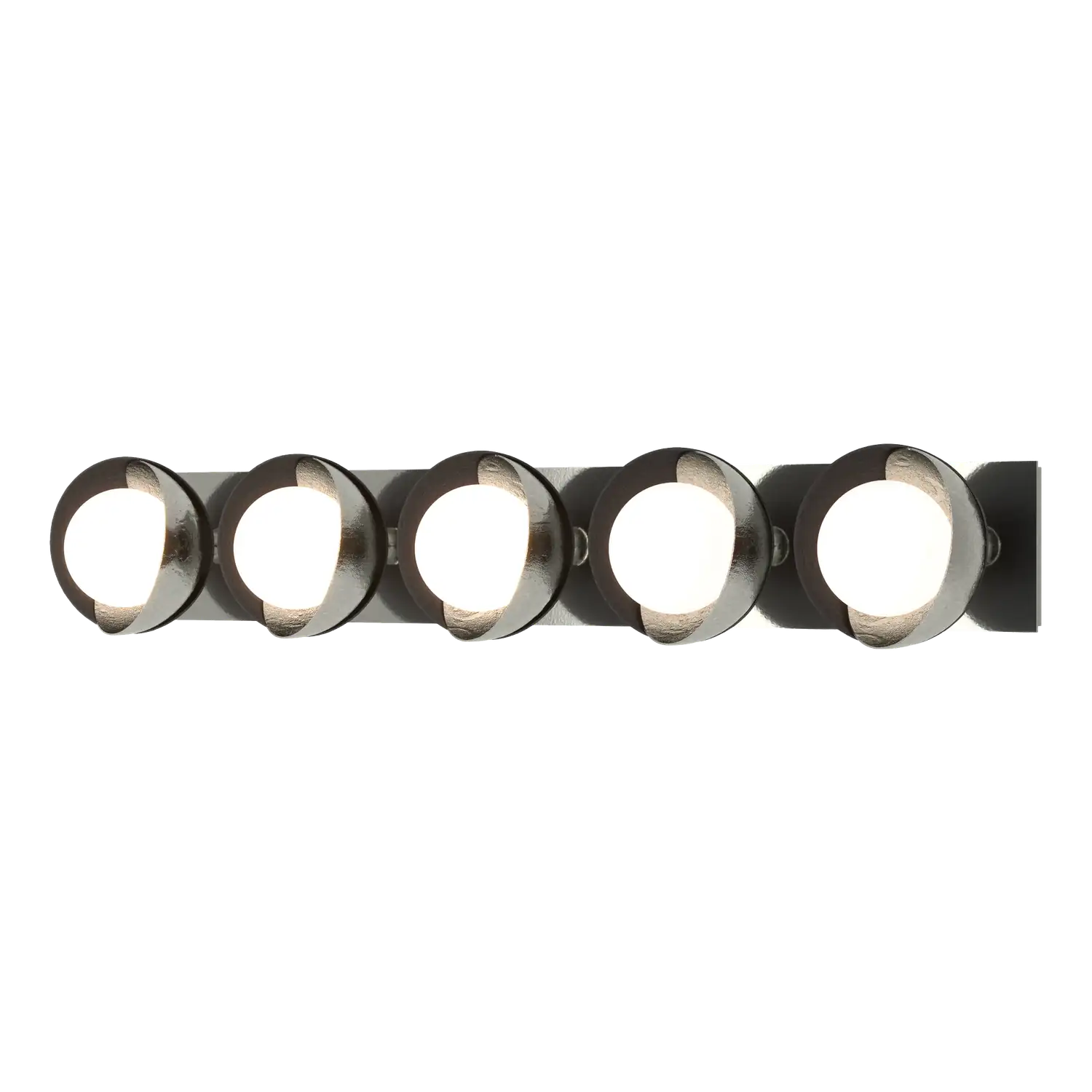 Hubbardton Forge, Brooklyn Straight Double Shade Bath Sconce, WALL SCONCES