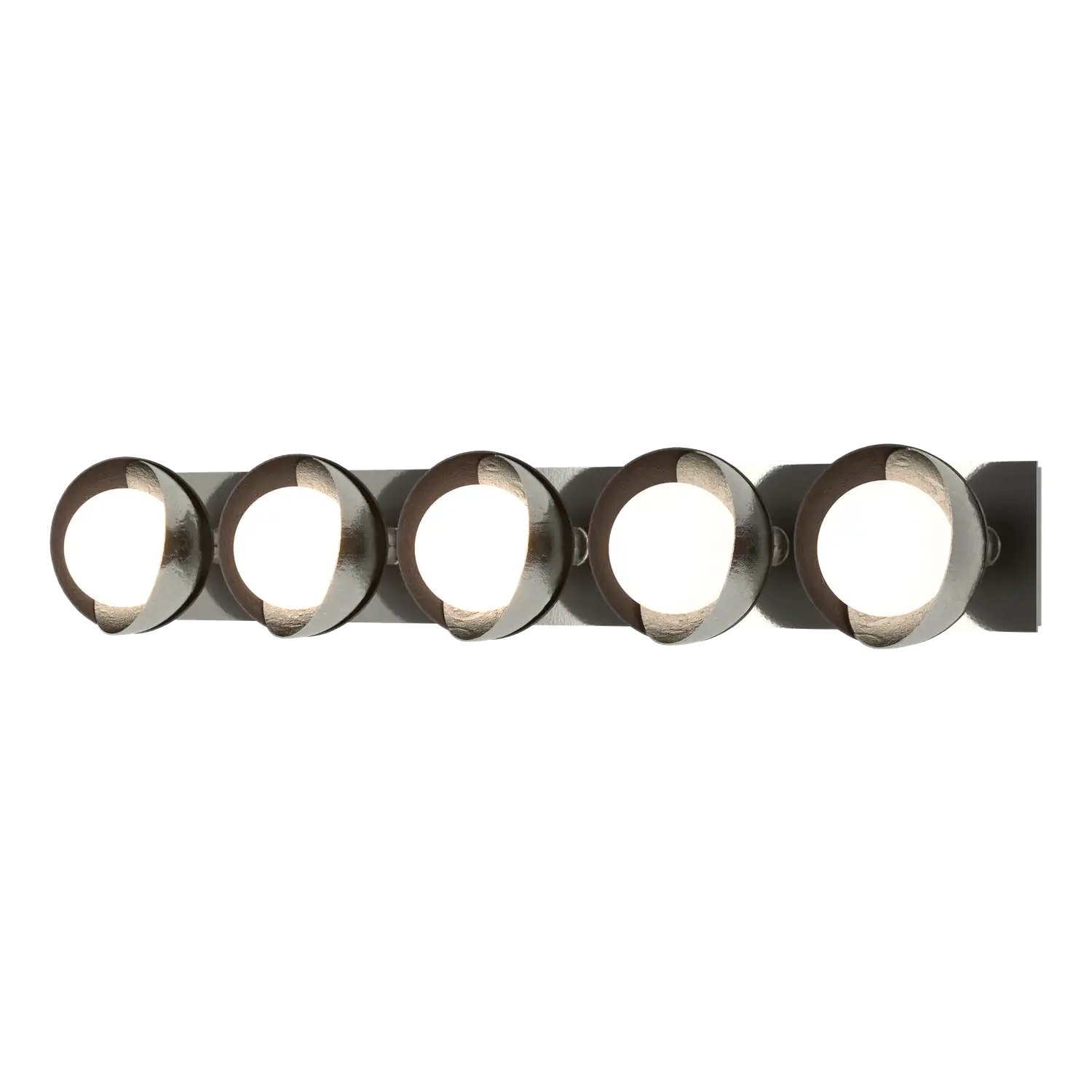 Hubbardton Forge, Brooklyn Straight Double Shade Bath Sconce, WALL SCONCES