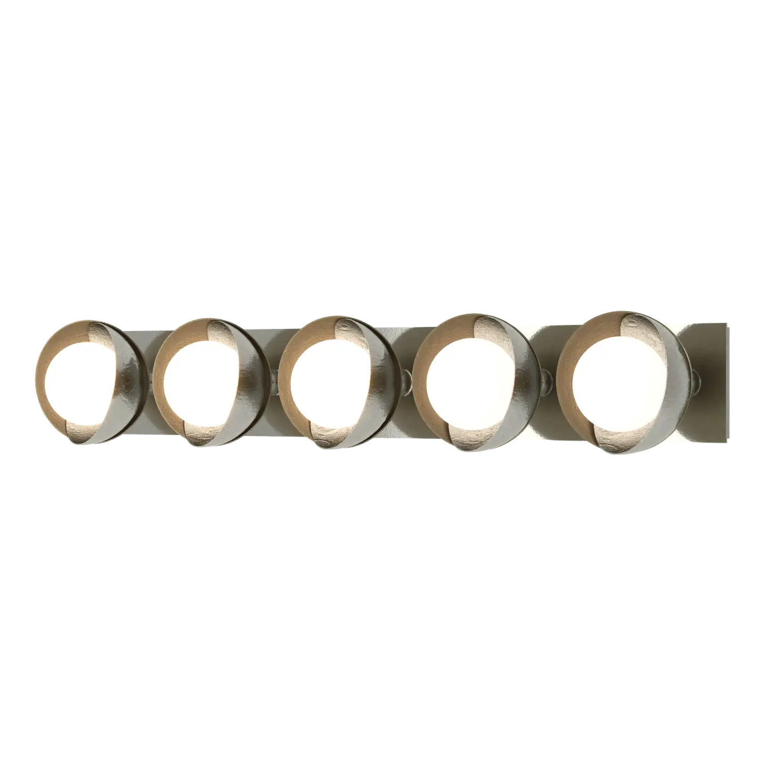 Hubbardton Forge, Brooklyn Straight Double Shade Bath Sconce, WALL SCONCES