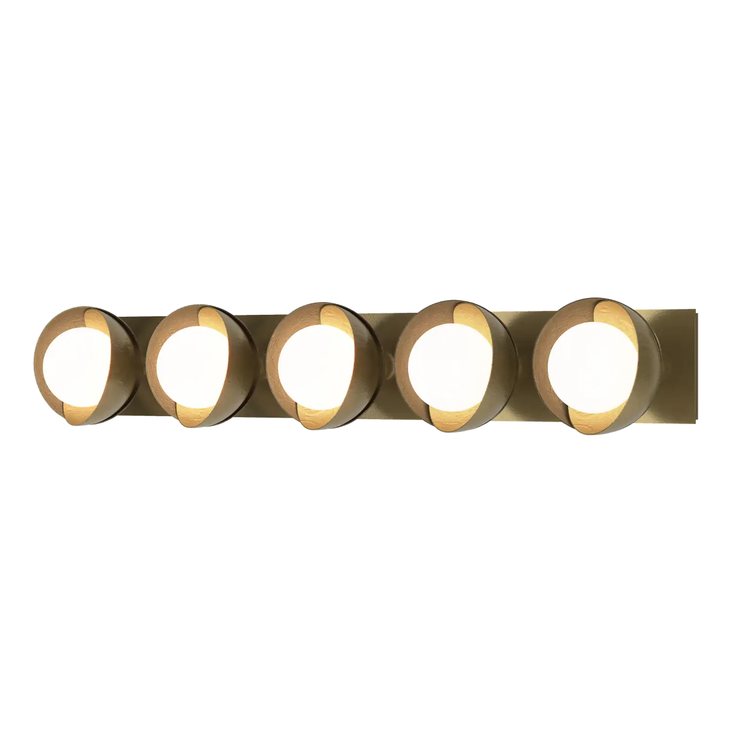 Hubbardton Forge, Brooklyn Straight Double Shade Bath Sconce, WALL SCONCES