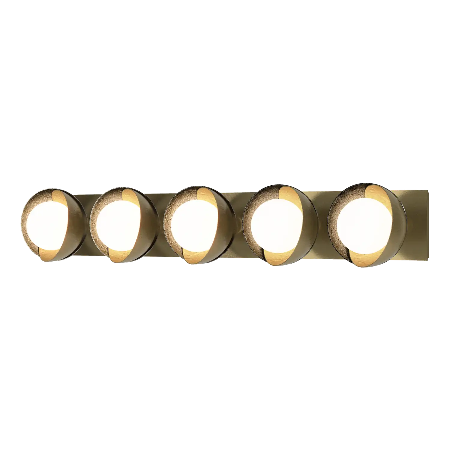 Hubbardton Forge, Brooklyn Straight Double Shade Bath Sconce, WALL SCONCES