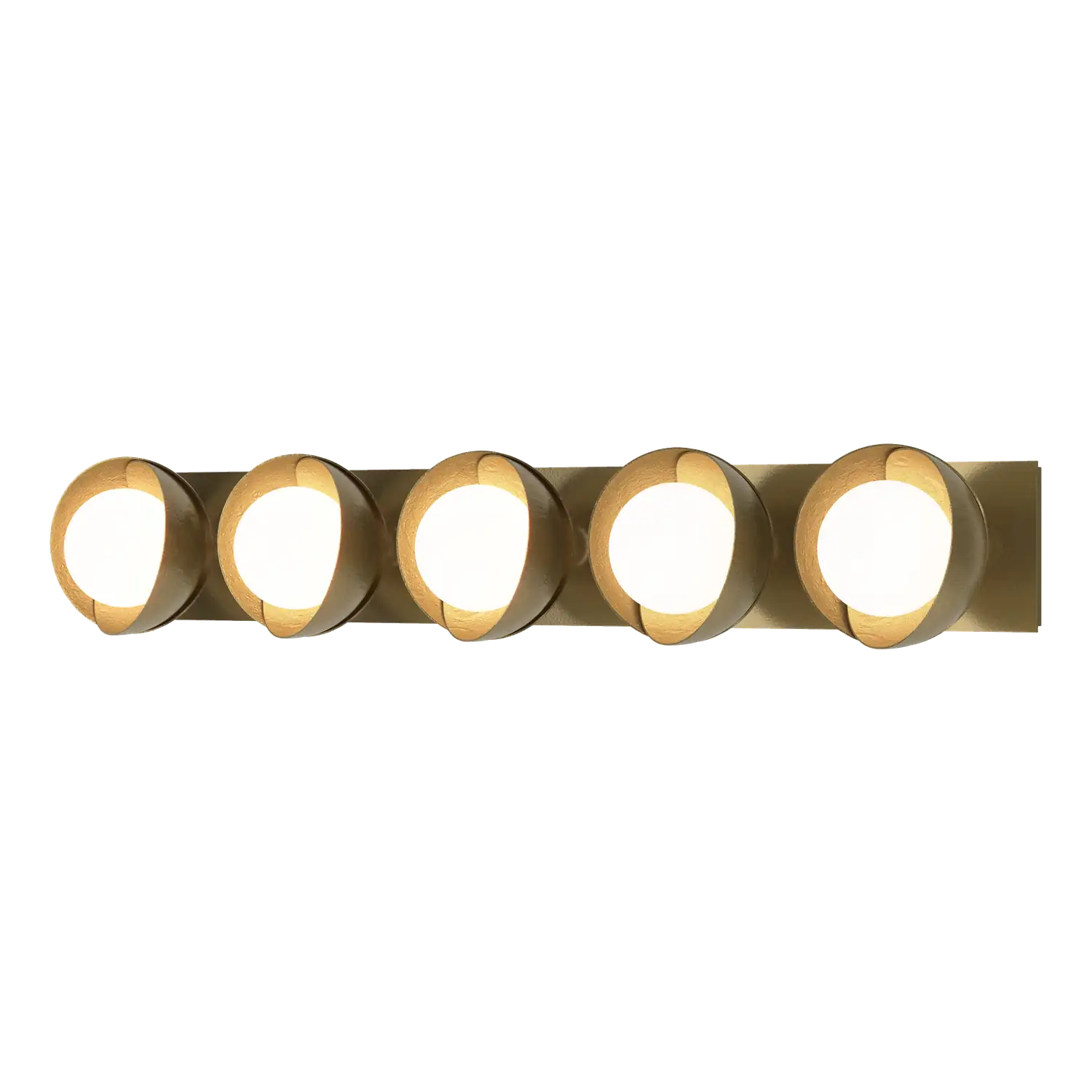 Hubbardton Forge, Brooklyn Straight Double Shade Bath Sconce, WALL SCONCES