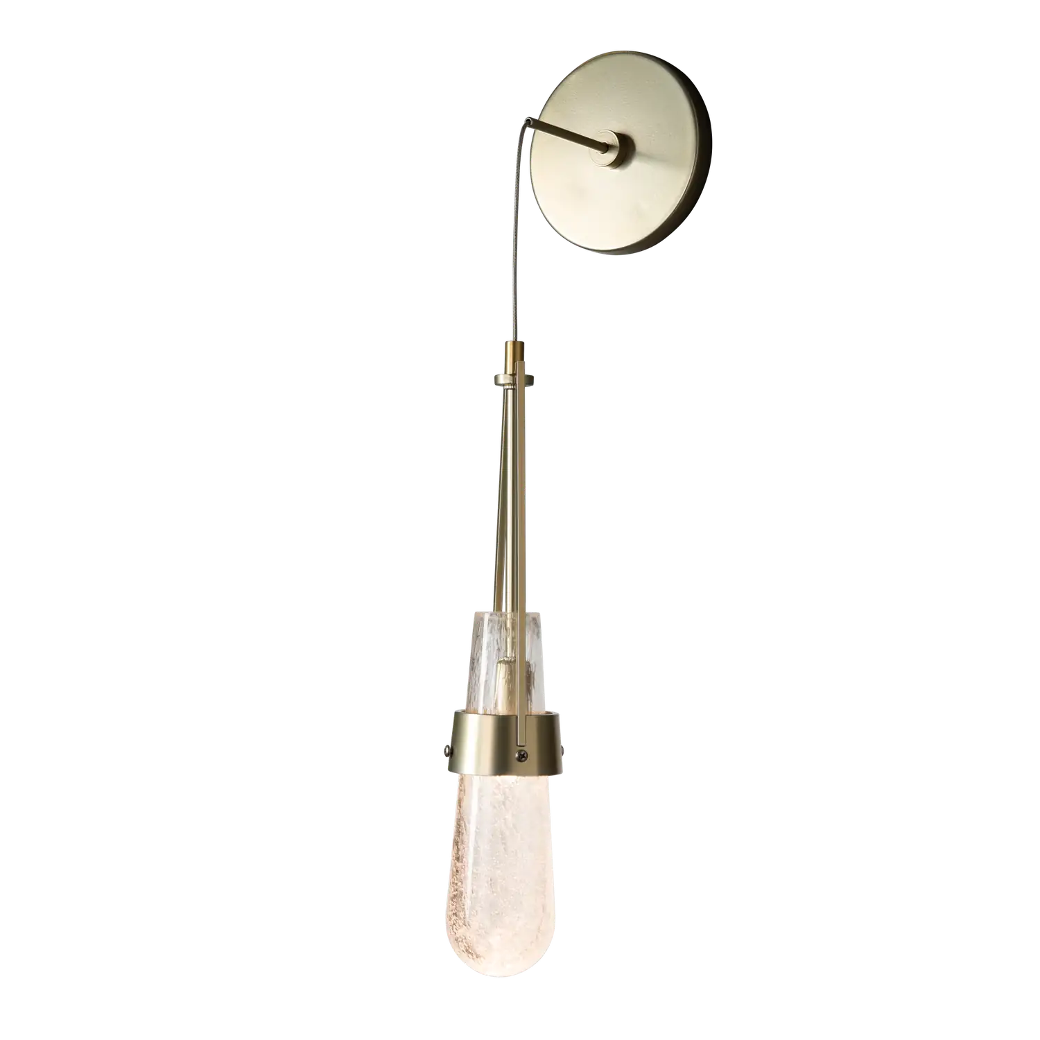 Hubbardton Forge, Link Blown Glass Low Voltage Sconce, WALL SCONCES