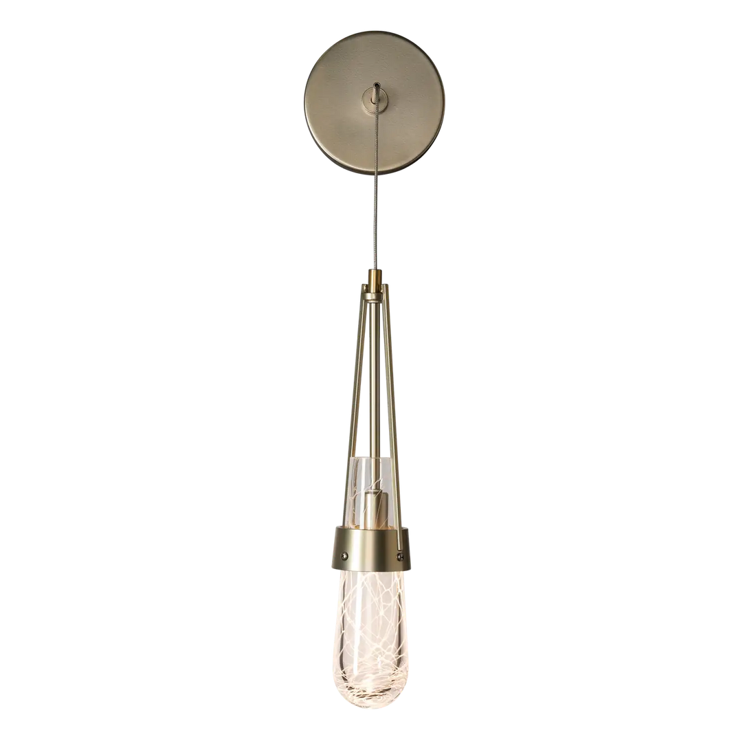 Hubbardton Forge, Link Blown Glass Low Voltage Sconce, WALL SCONCES