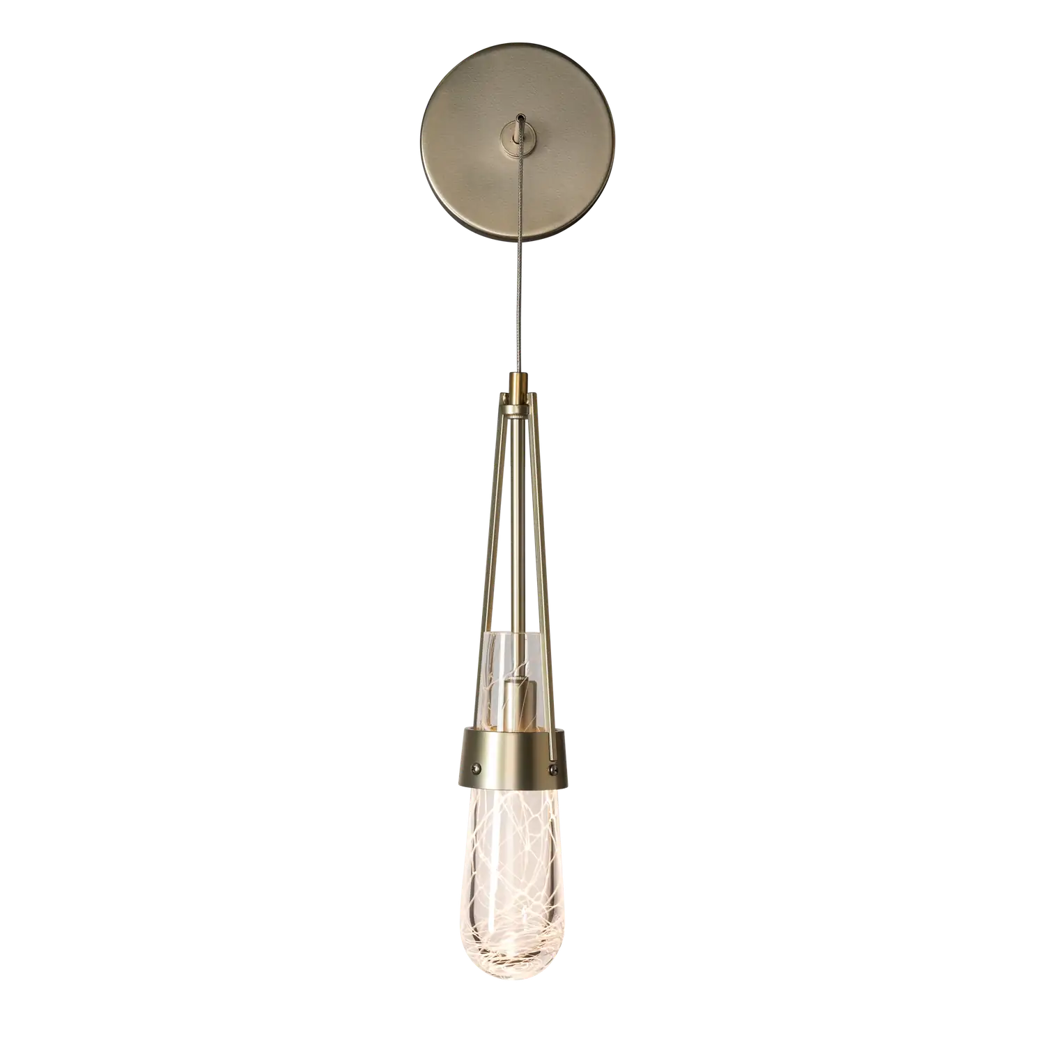 Hubbardton Forge, Link Blown Glass Low Voltage Sconce, WALL SCONCES