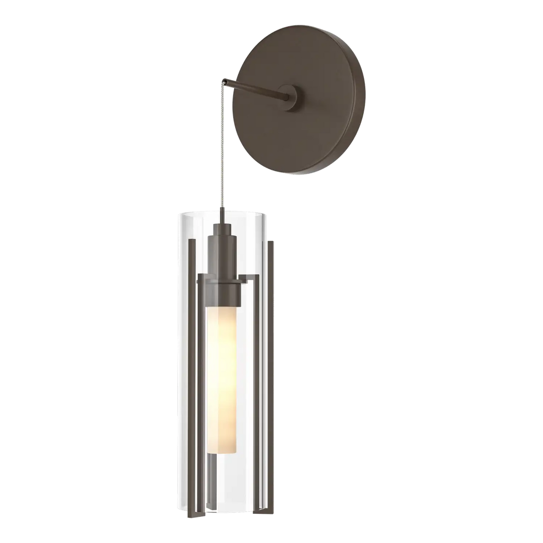 Hubbardton Forge, Exos Glass Low Voltage Sconce, WALL SCONCES
