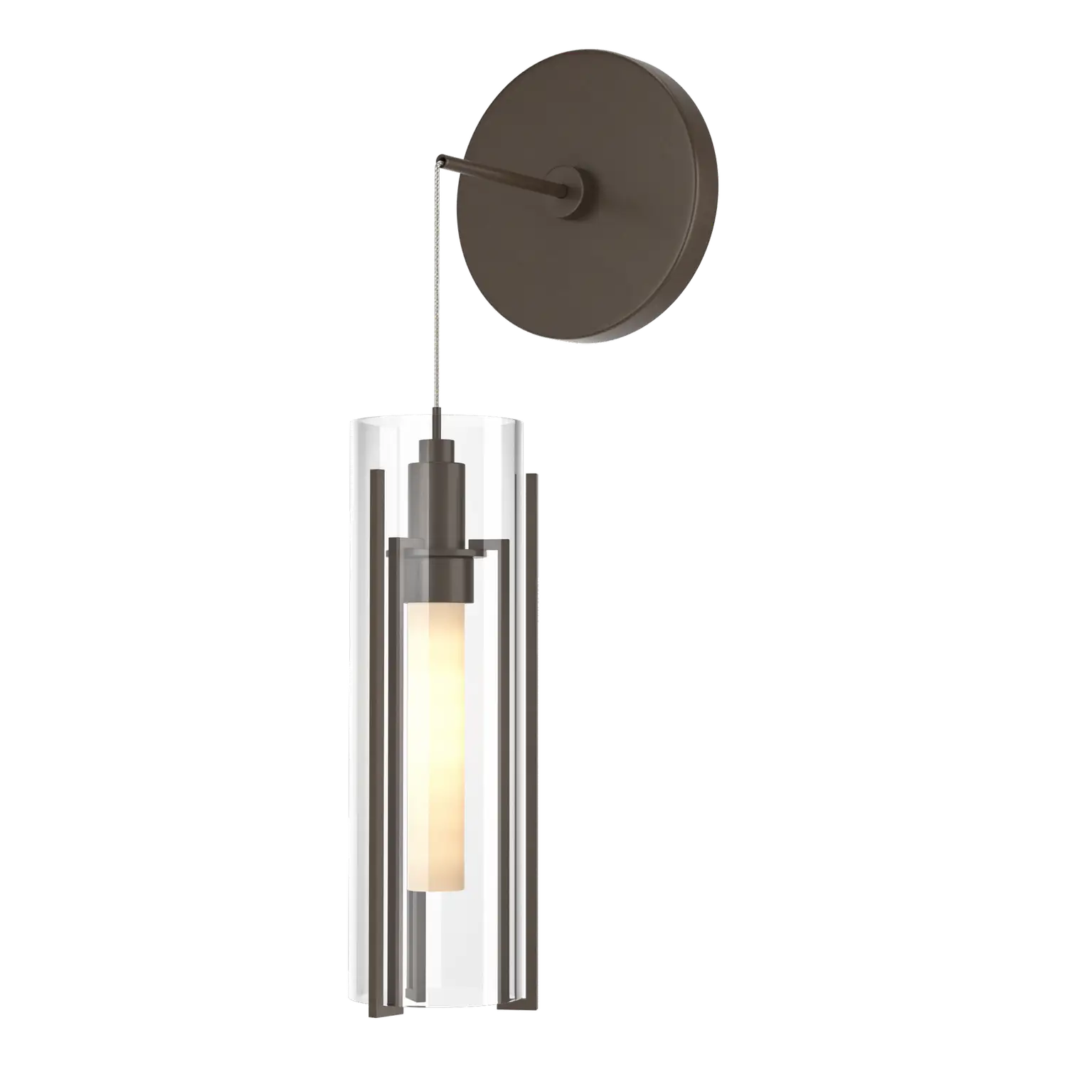 Hubbardton Forge, Exos Glass Low Voltage Sconce, WALL SCONCES