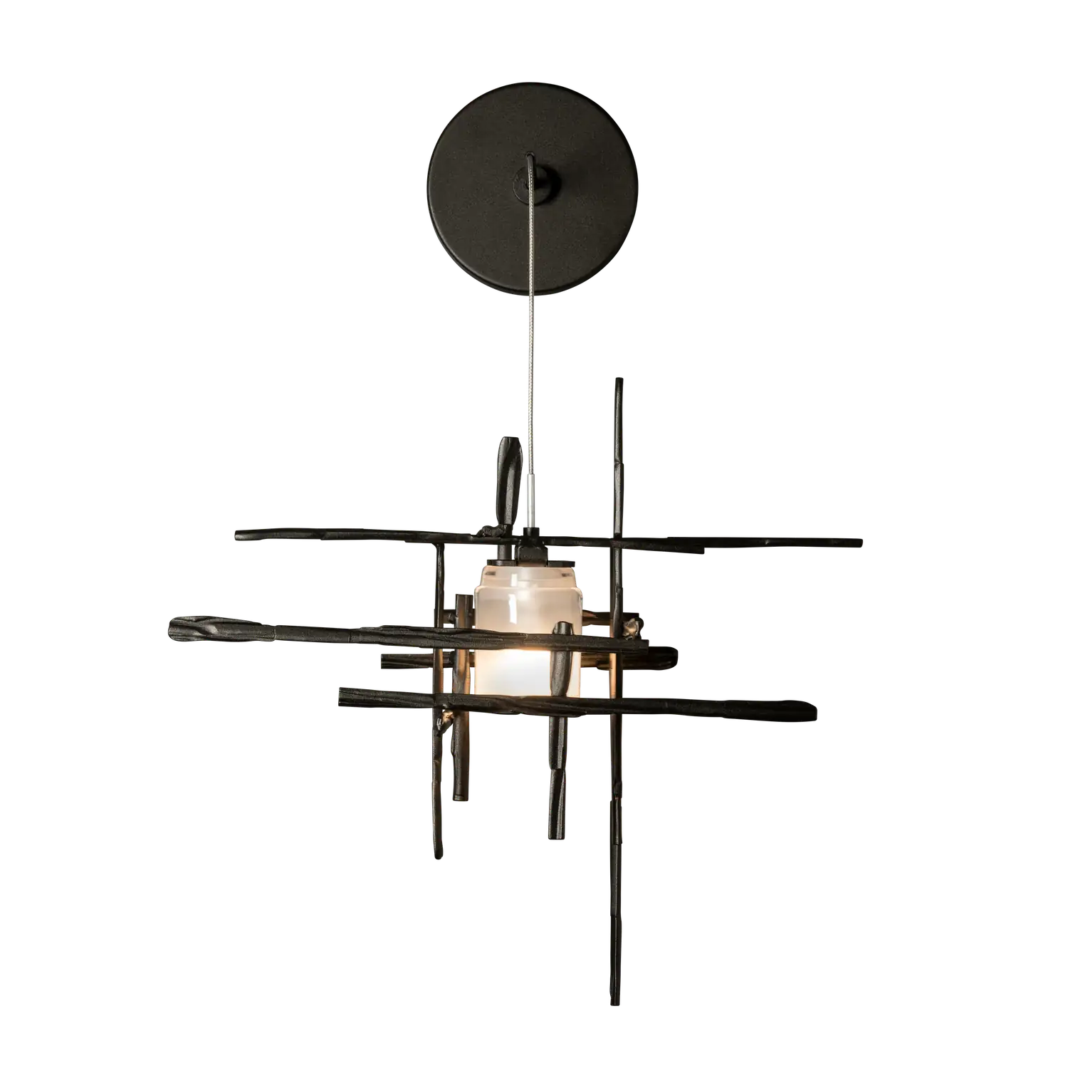 HUBBARDTON FORGE, TURA FROSTED GLASS LOW VOLTAGE SCONCE, WALL SCONCES