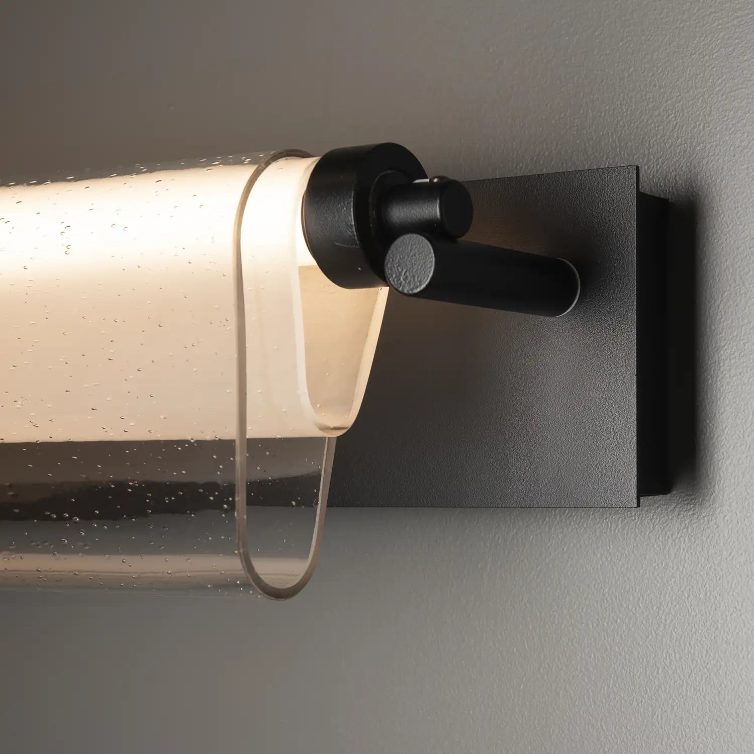 Hubbardton Forge, Draped Glass LED Bath Bar, WALL SCONCES