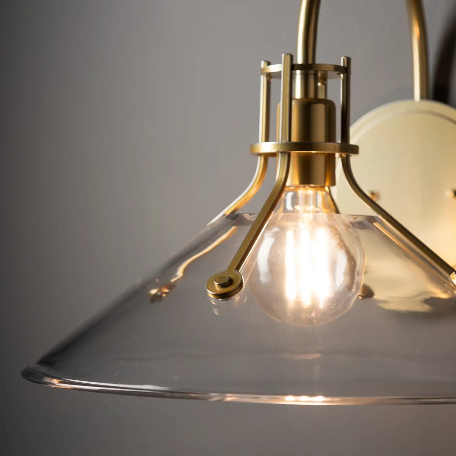 Hubbardton Forge, Henry Glass Shade Sconce, WALL SCONCES