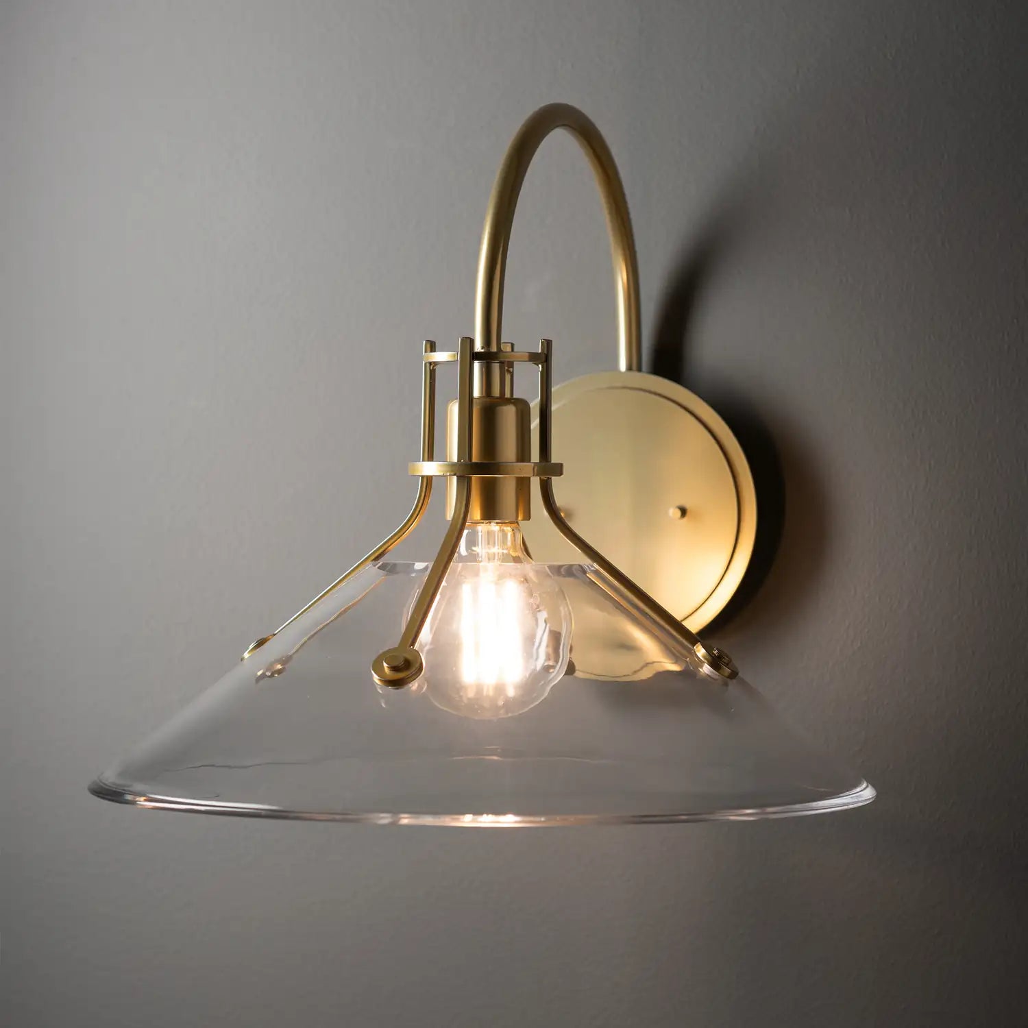 Hubbardton Forge, Henry Glass Shade Sconce, WALL SCONCES